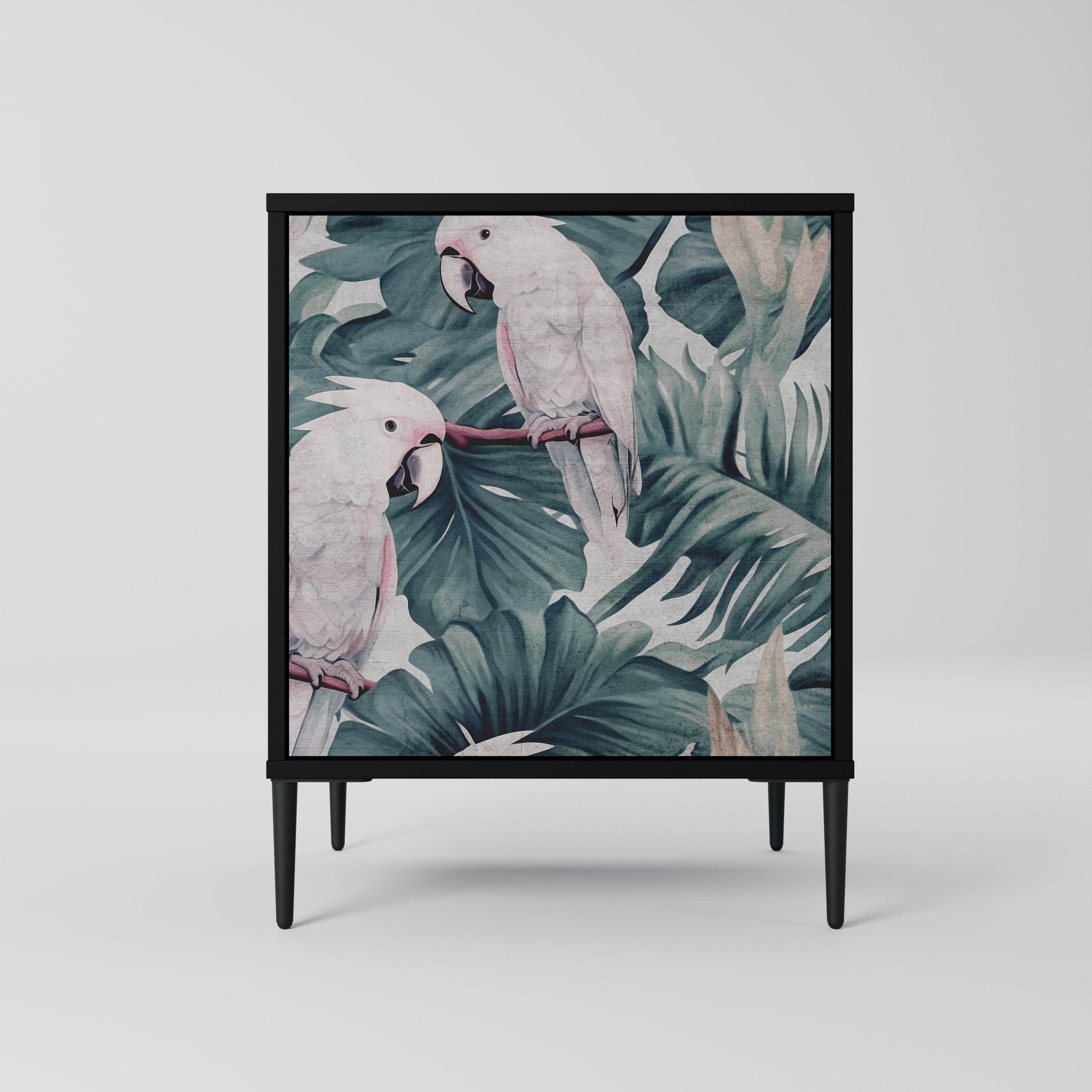 Aparador POPINJAY LOOK de 1 puerta en acabado negro