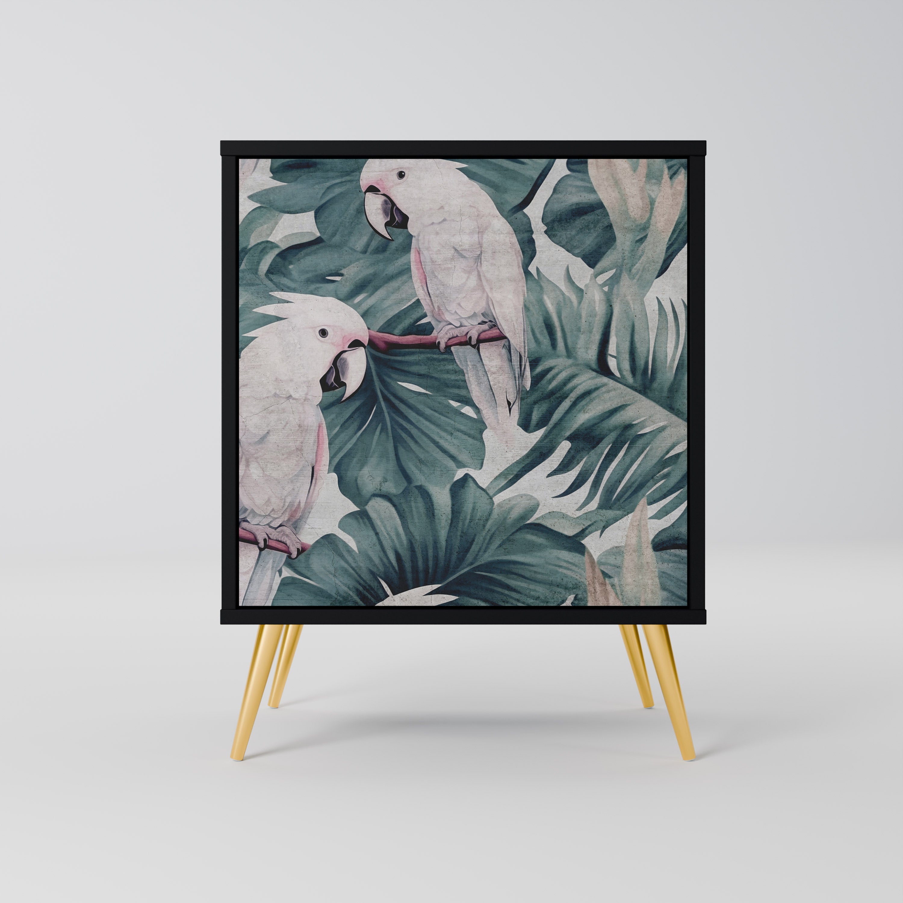 Aparador POPINJAY LOOK de 1 puerta en acabado negro