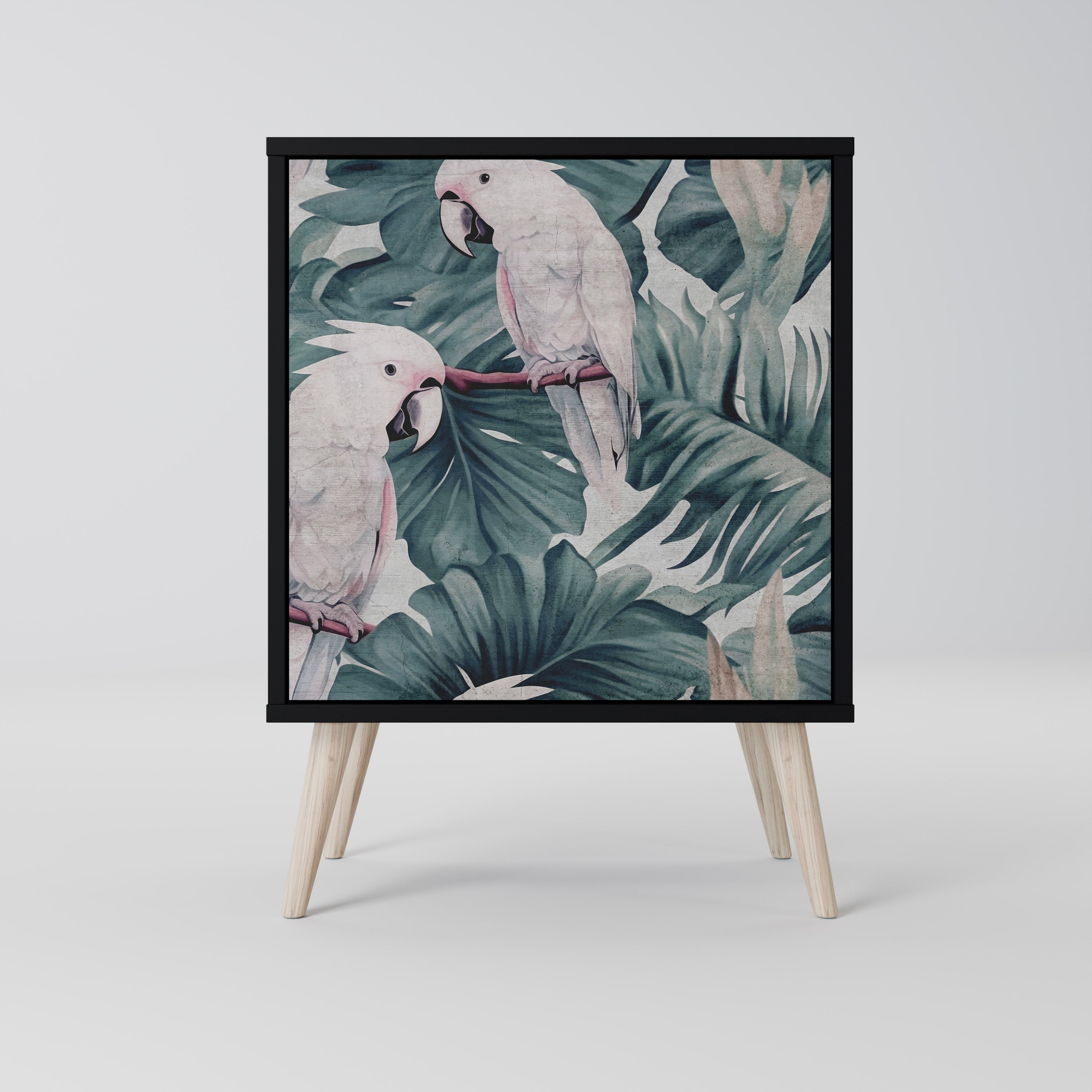 Aparador POPINJAY LOOK de 1 puerta en acabado negro