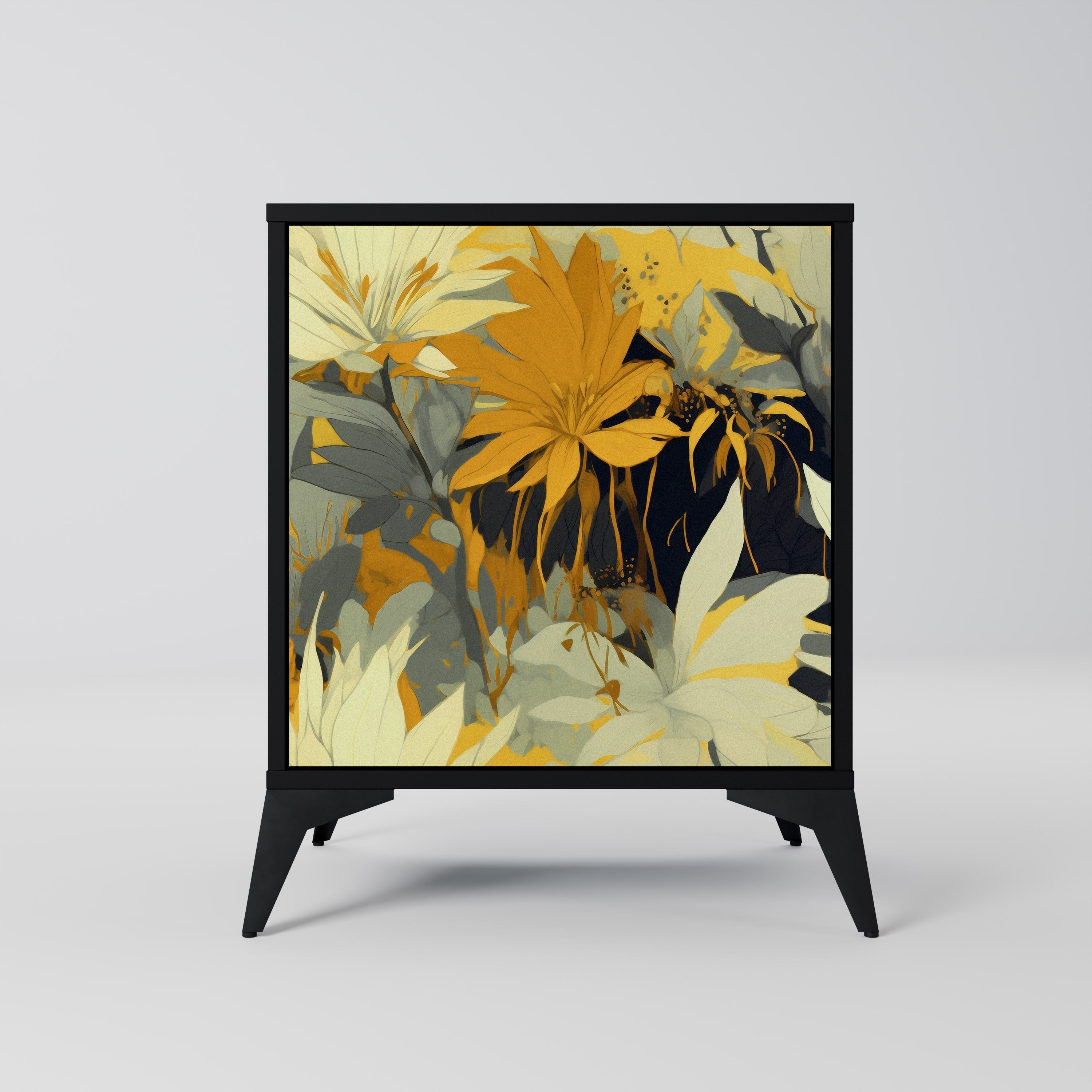 Aparador SUNKISSED LILY de 1 puerta en acabado negro