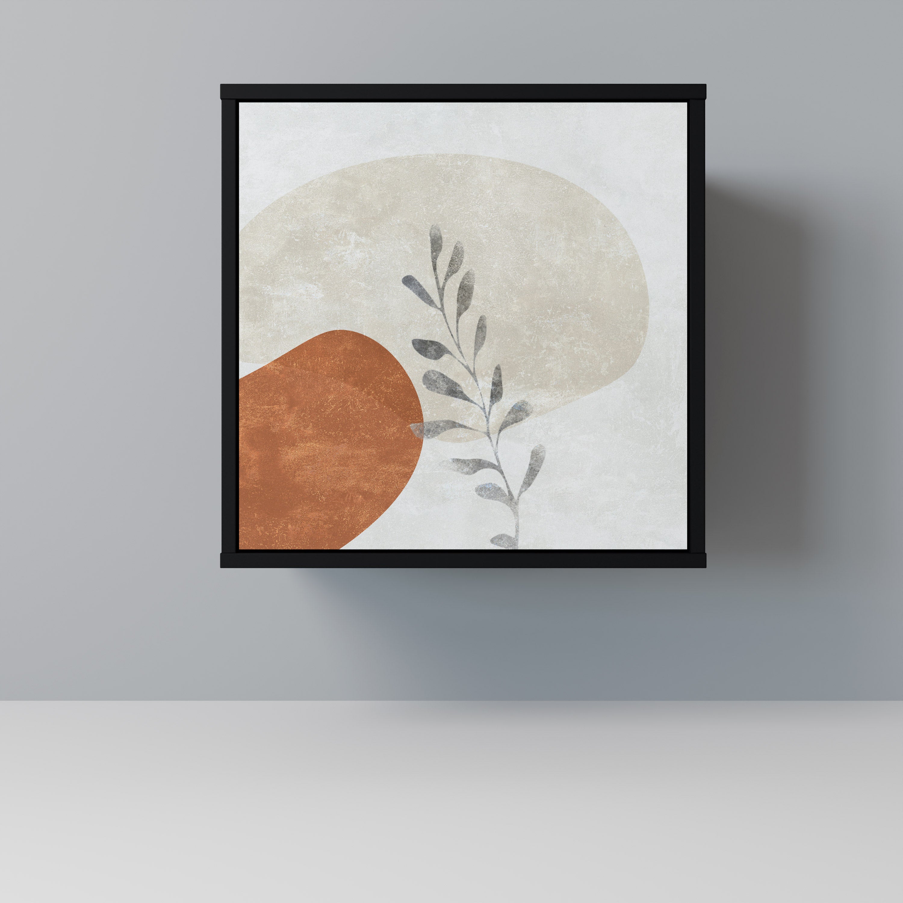 Aparador TRANQUIL TWIG de 1 puerta en acabado negro