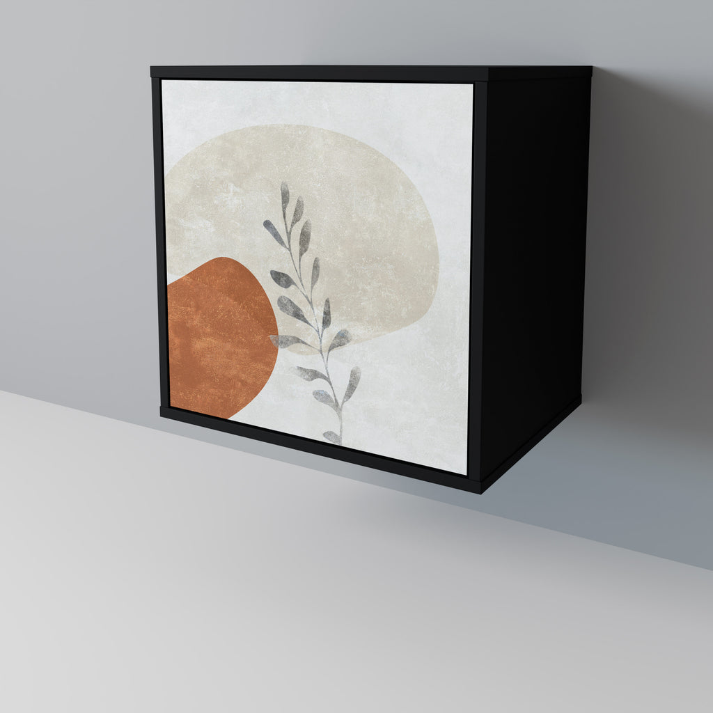 Aparador TRANQUIL TWIG de 1 puerta en acabado negro