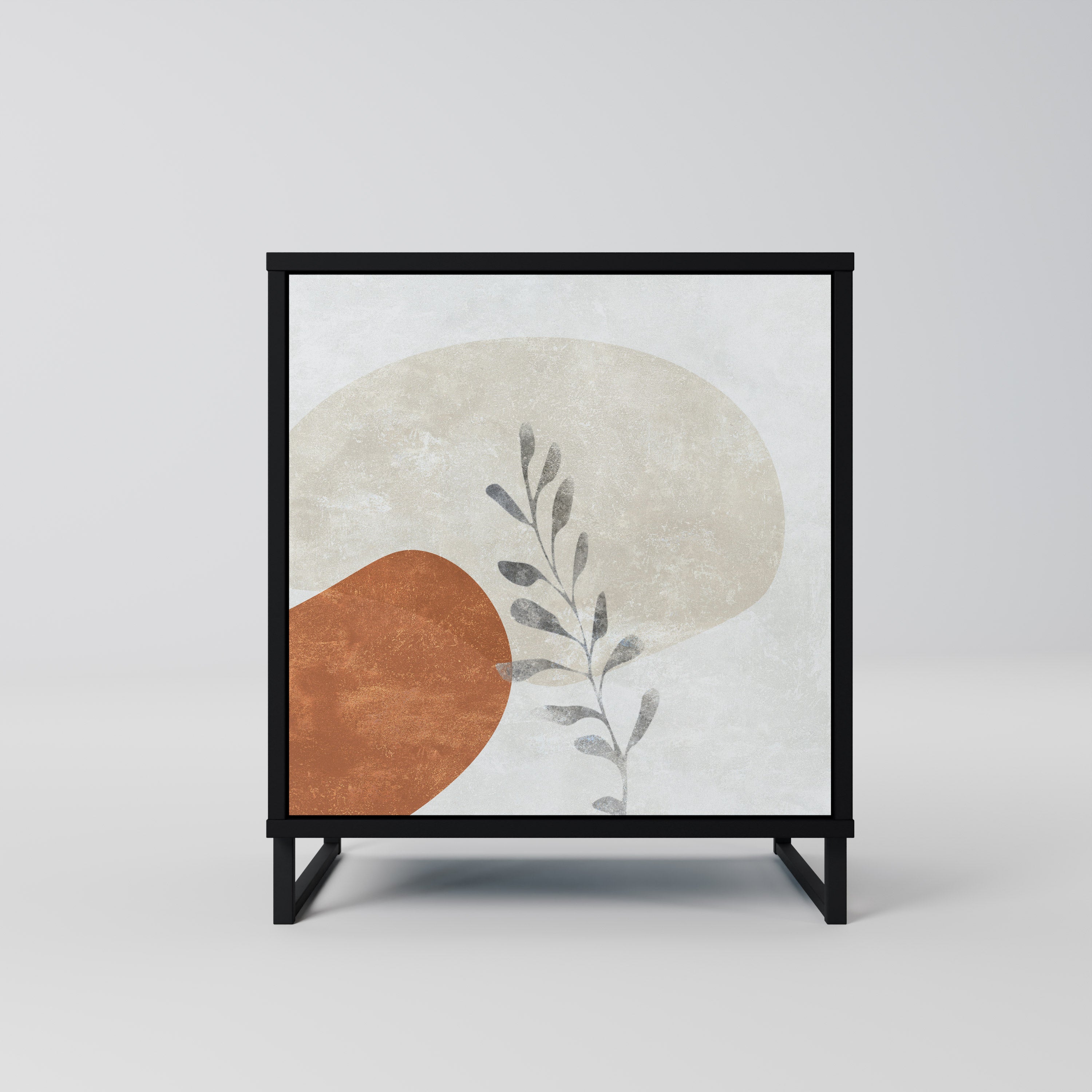 Aparador TRANQUIL TWIG de 1 puerta en acabado negro