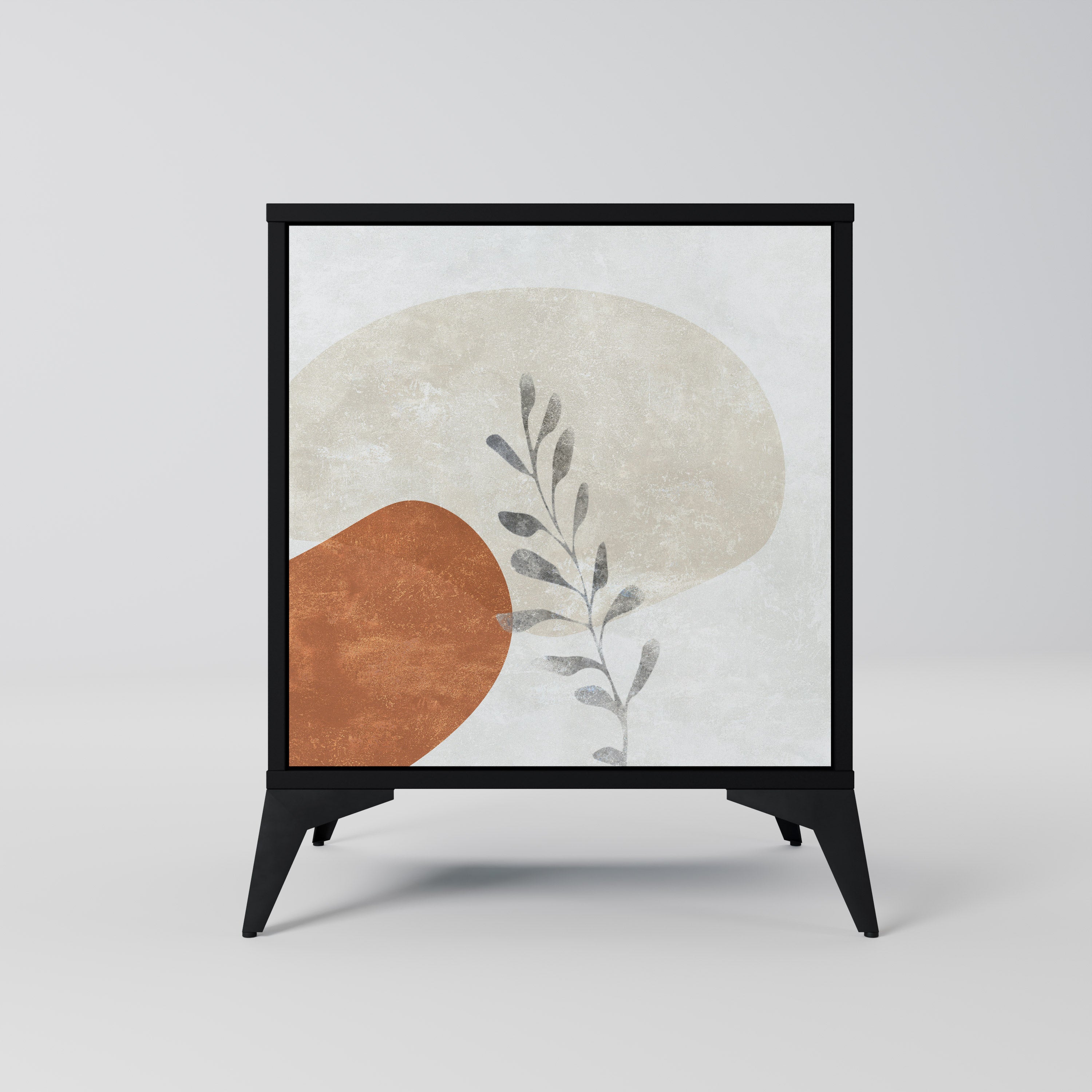 Aparador TRANQUIL TWIG de 1 puerta en acabado negro