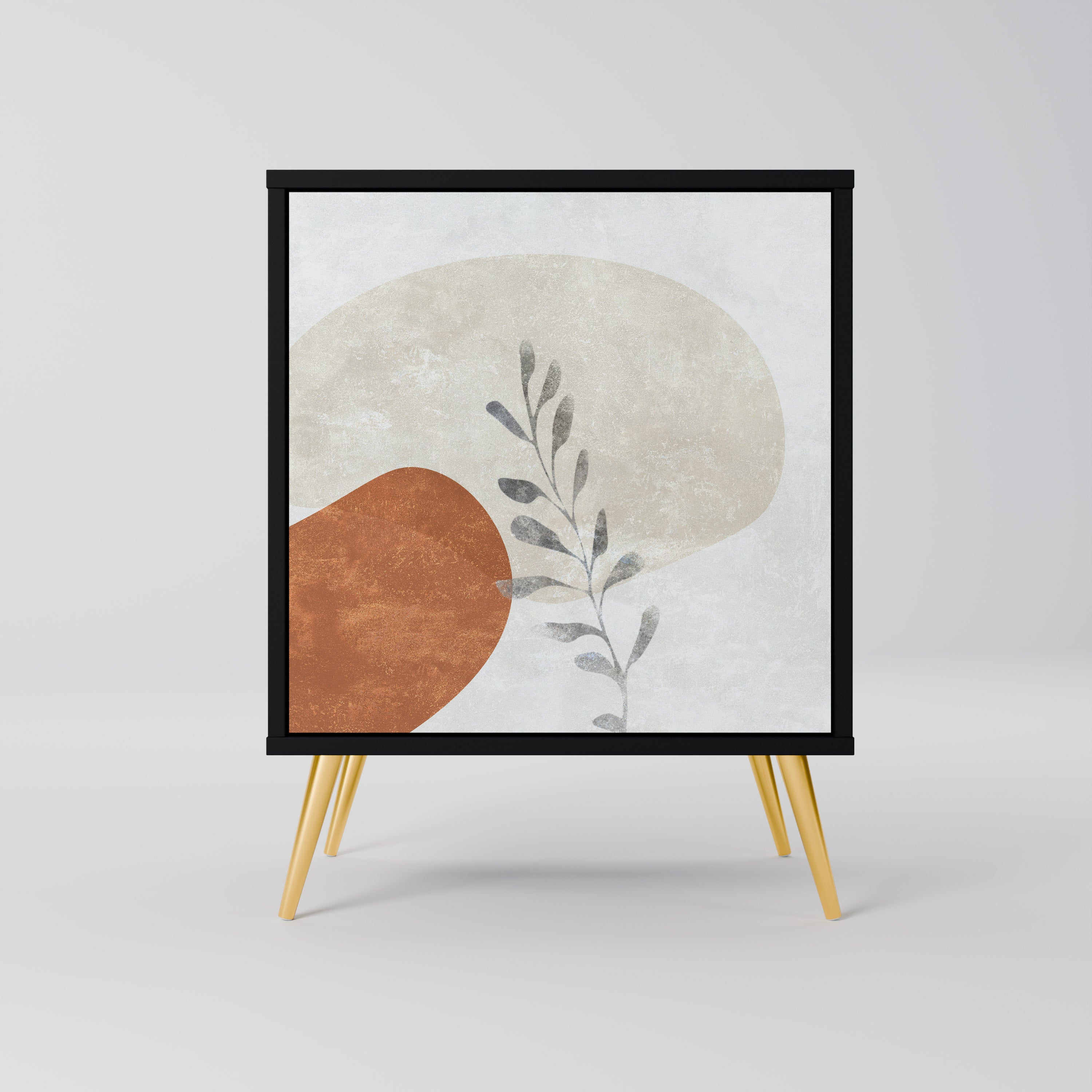 Aparador TRANQUIL TWIG de 1 puerta en acabado negro