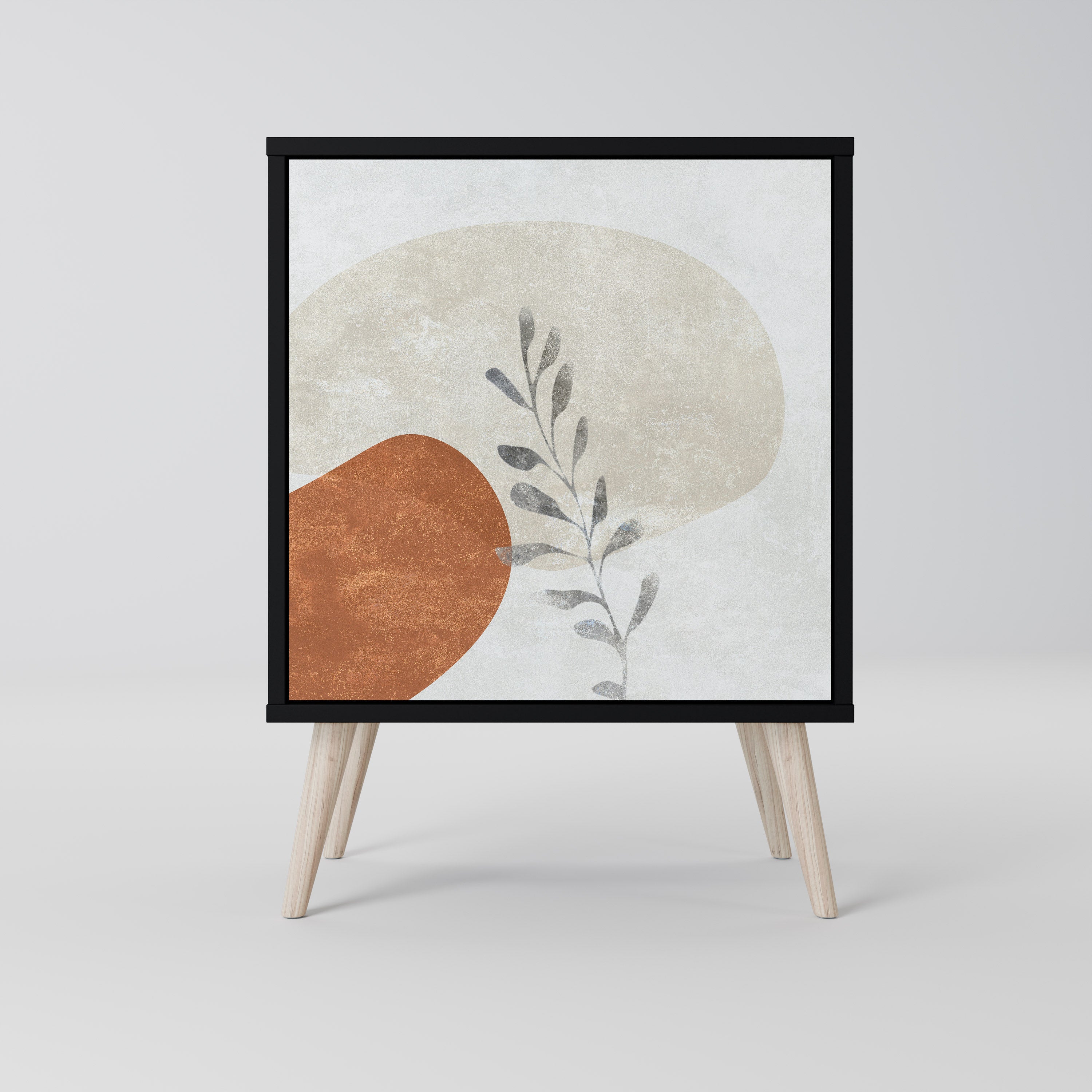 Aparador TRANQUIL TWIG de 1 puerta en acabado negro