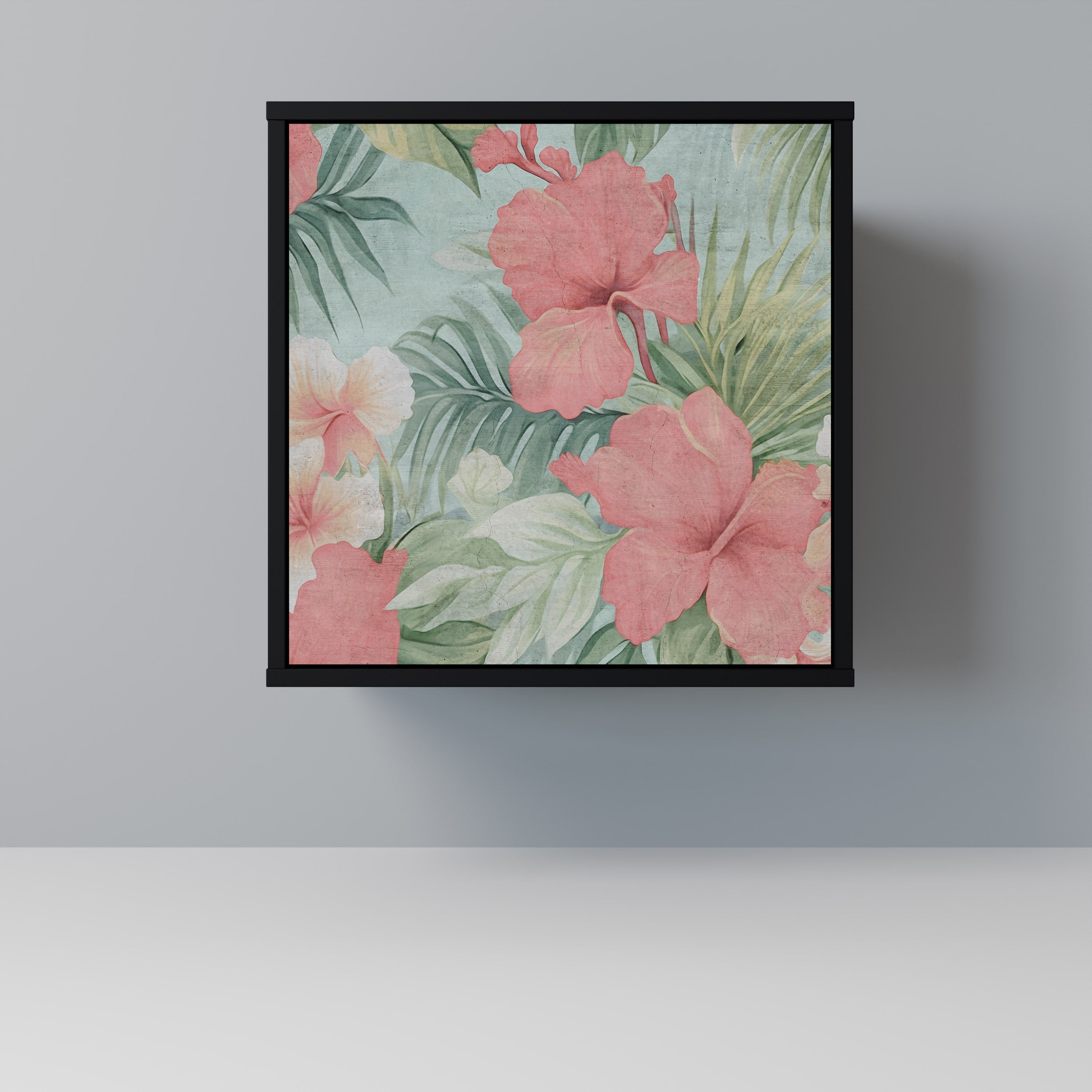 Aparador HAWAIIAN SPIRIT de 1 puerta en acabado negro