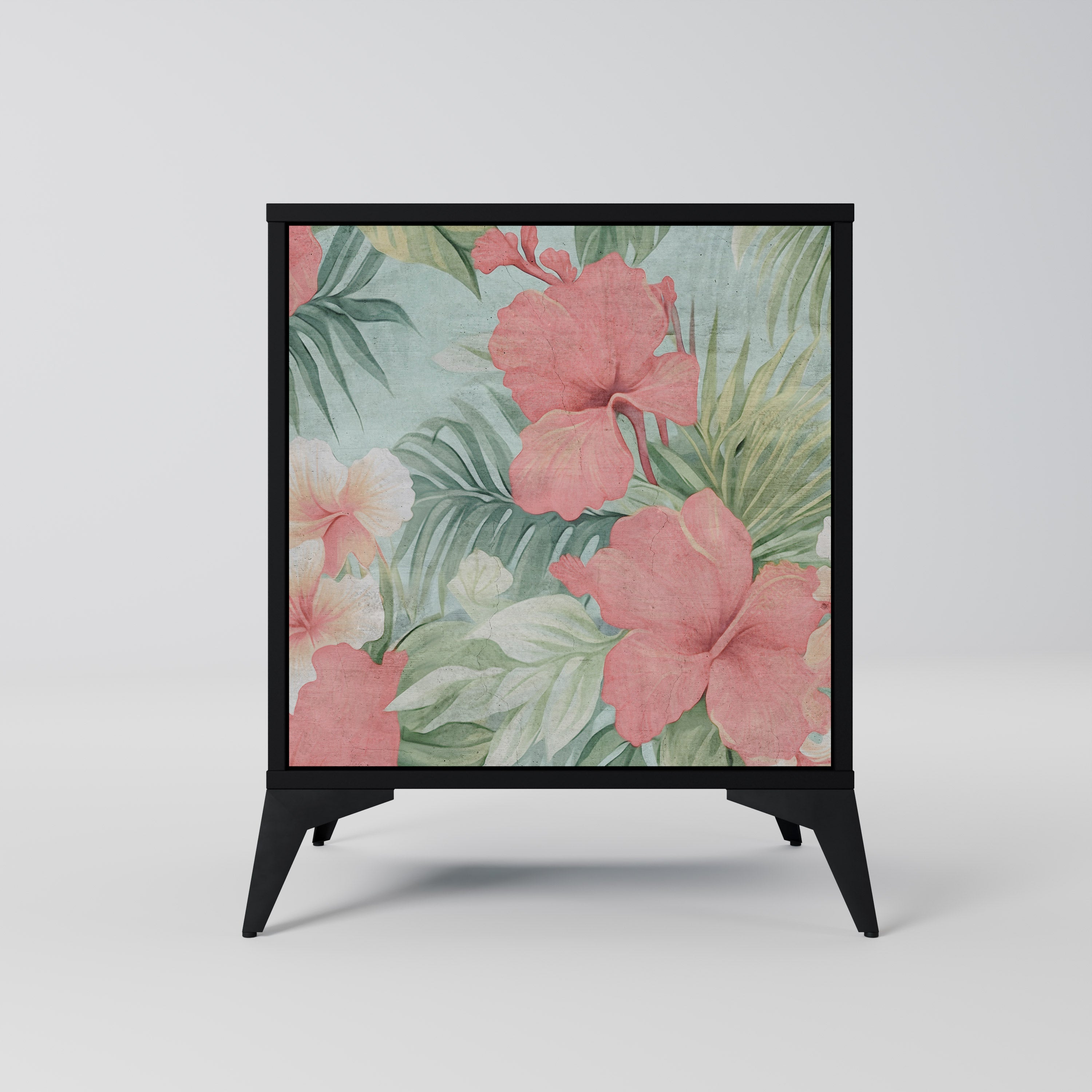 Aparador HAWAIIAN SPIRIT de 1 puerta en acabado negro