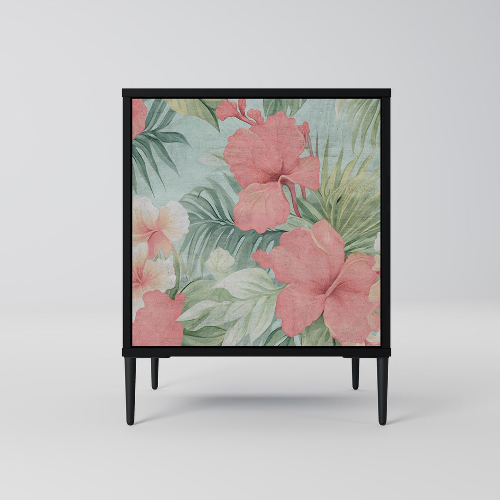 Aparador HAWAIIAN SPIRIT de 1 puerta en acabado negro