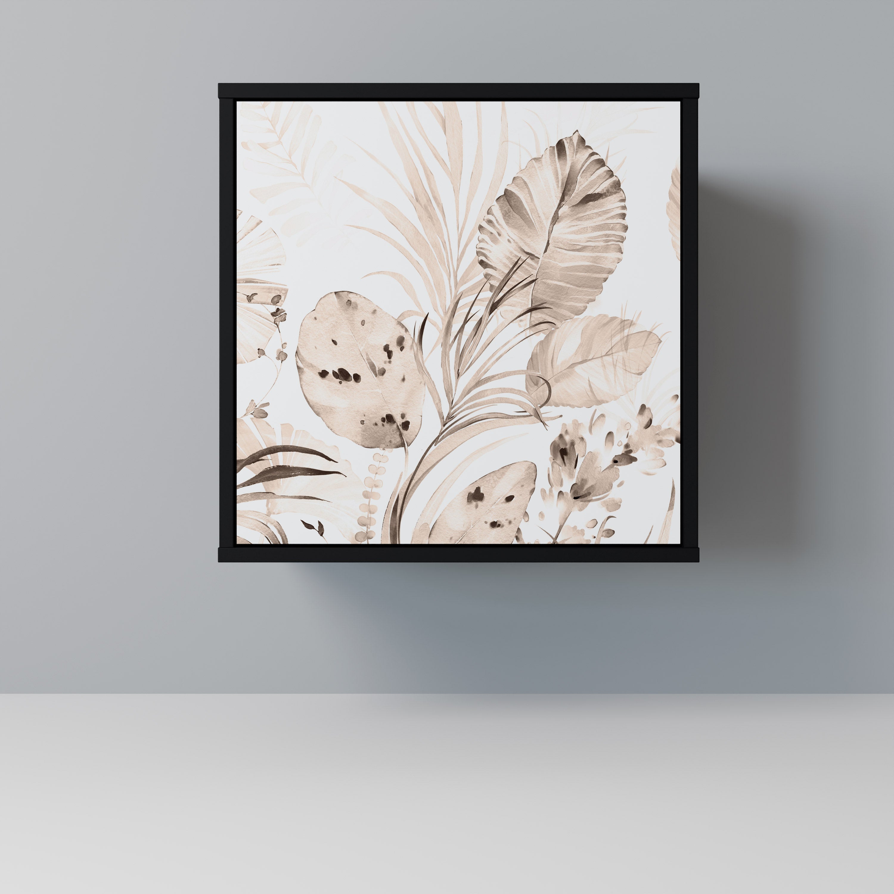 Aparador WILD TENDERNESS de 1 puerta en acabado negro