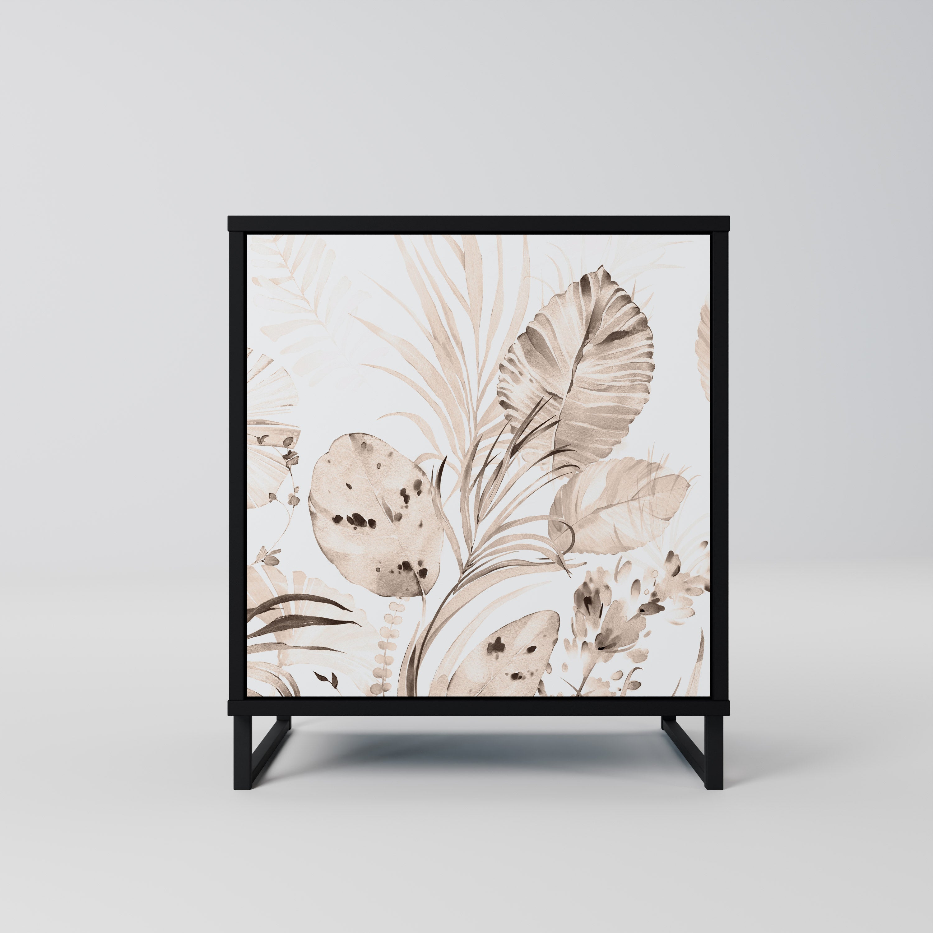 Aparador WILD TENDERNESS de 1 puerta en acabado negro