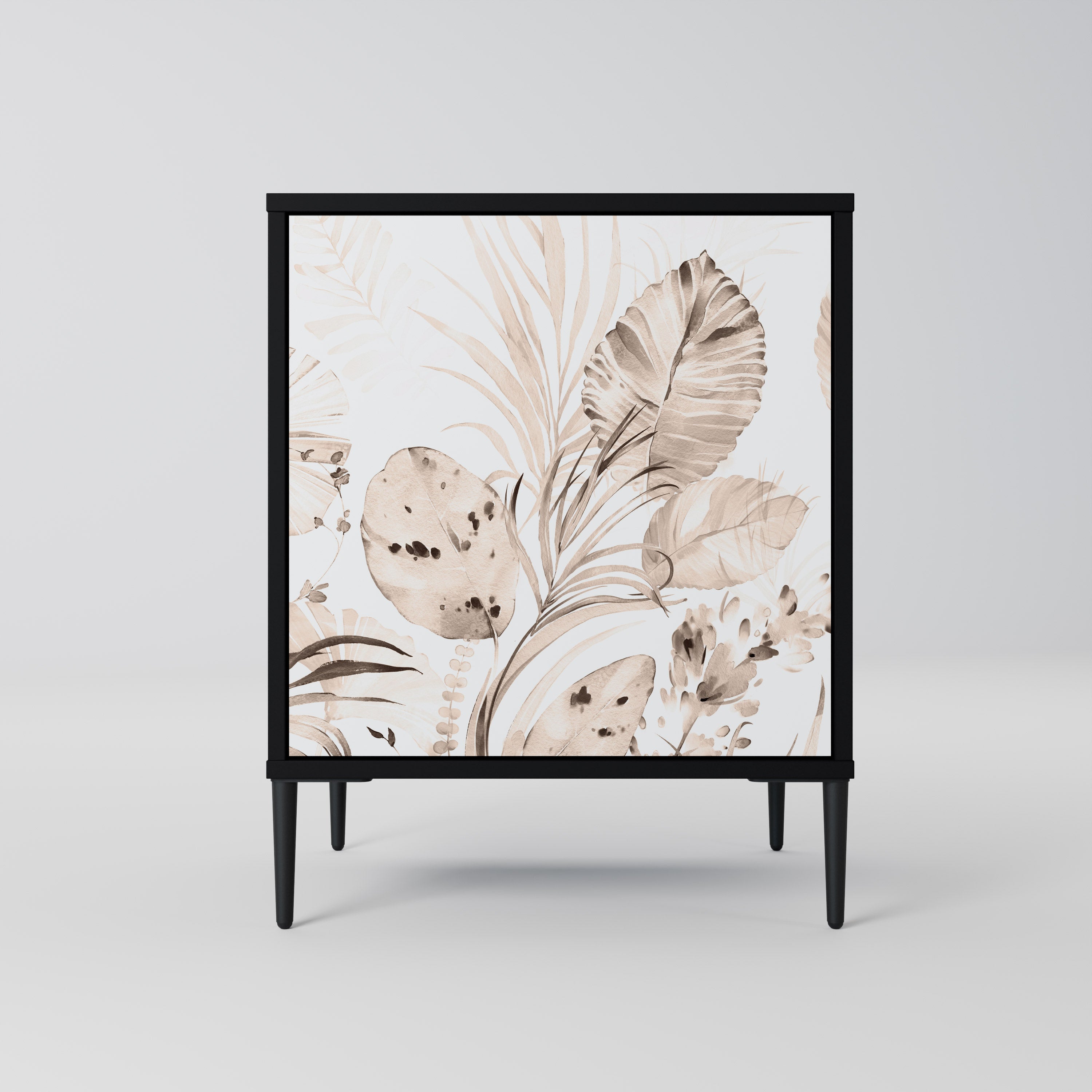 Aparador WILD TENDERNESS de 1 puerta en acabado negro