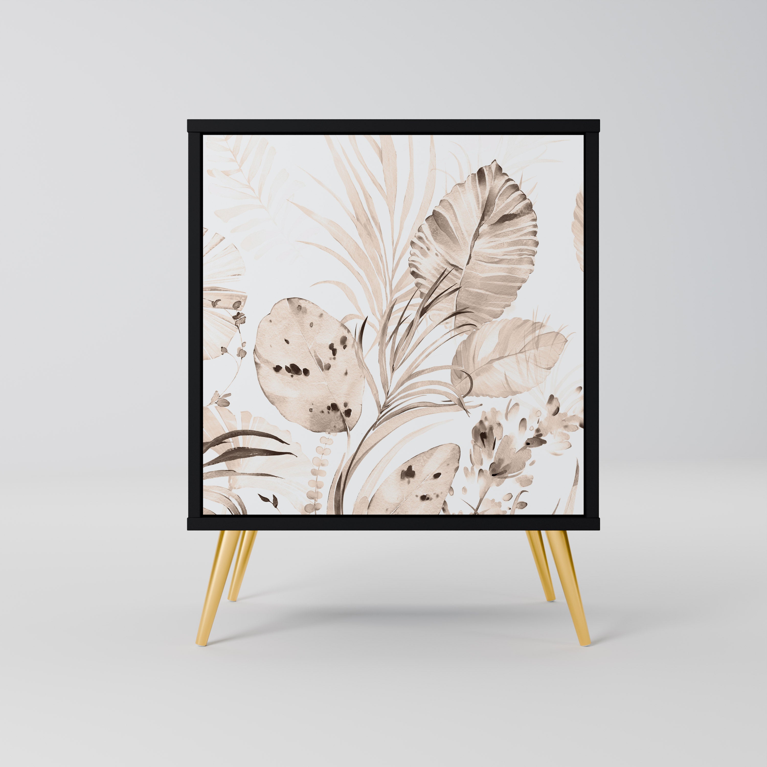 Aparador WILD TENDERNESS de 1 puerta en acabado negro