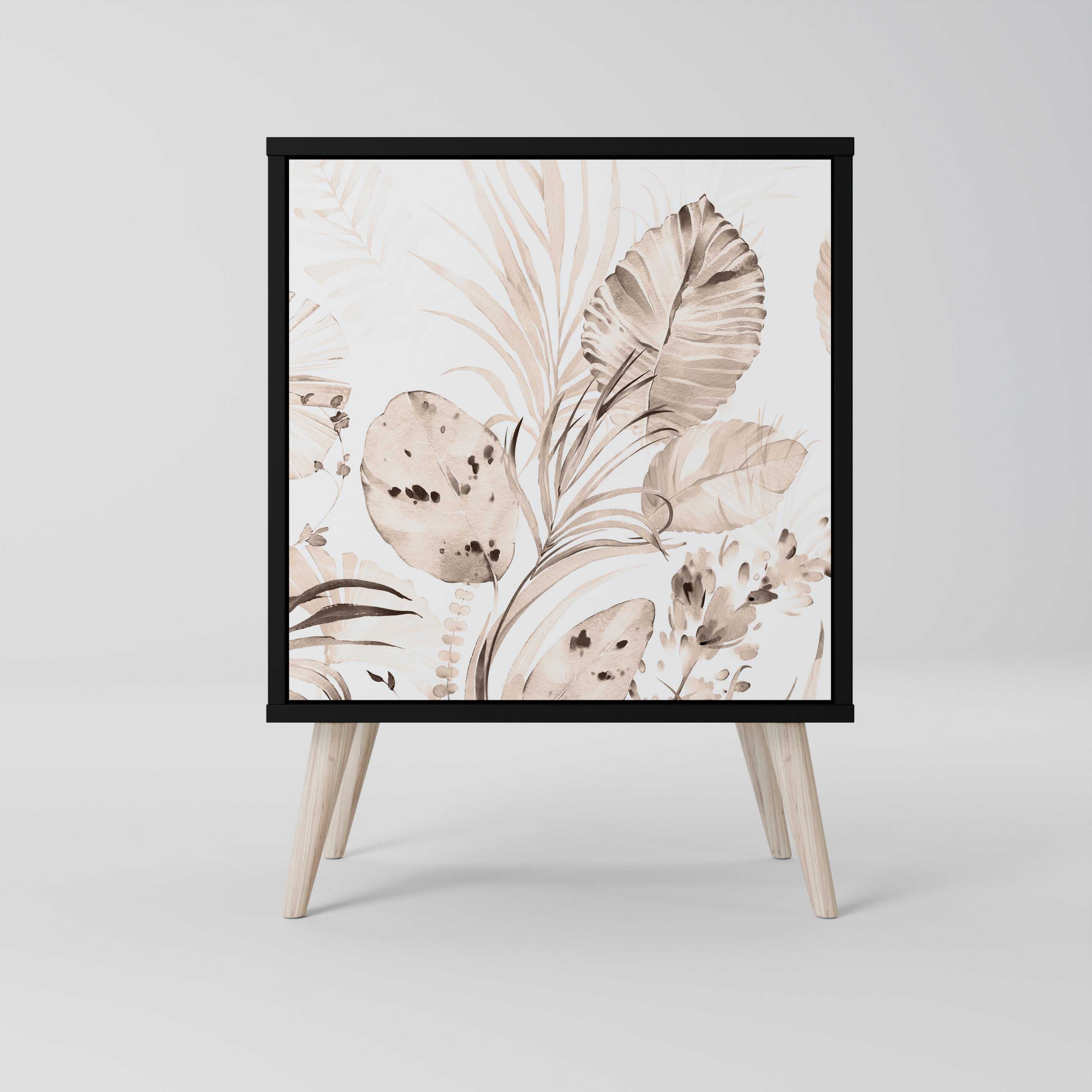 Aparador WILD TENDERNESS de 1 puerta en acabado negro