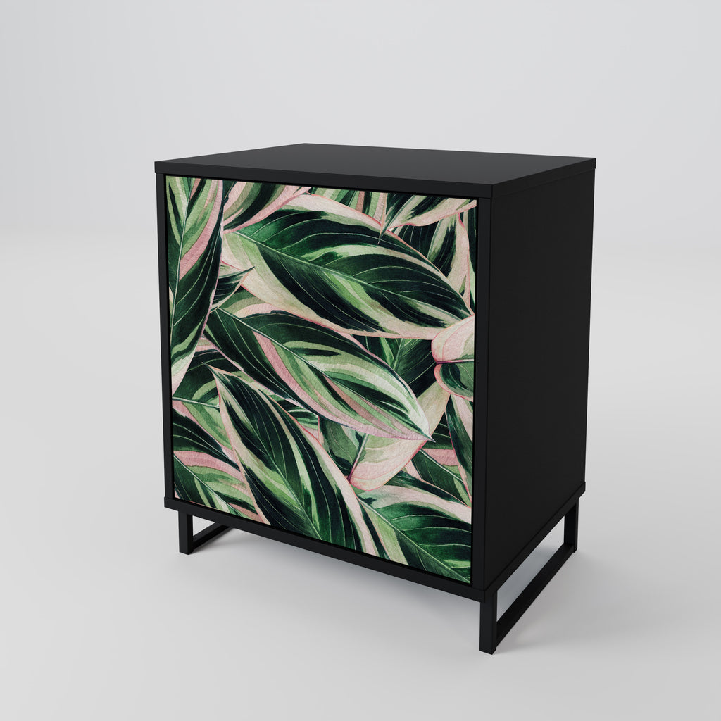 Aparador EERIE STROMANTHE de 1 puerta en acabado negro