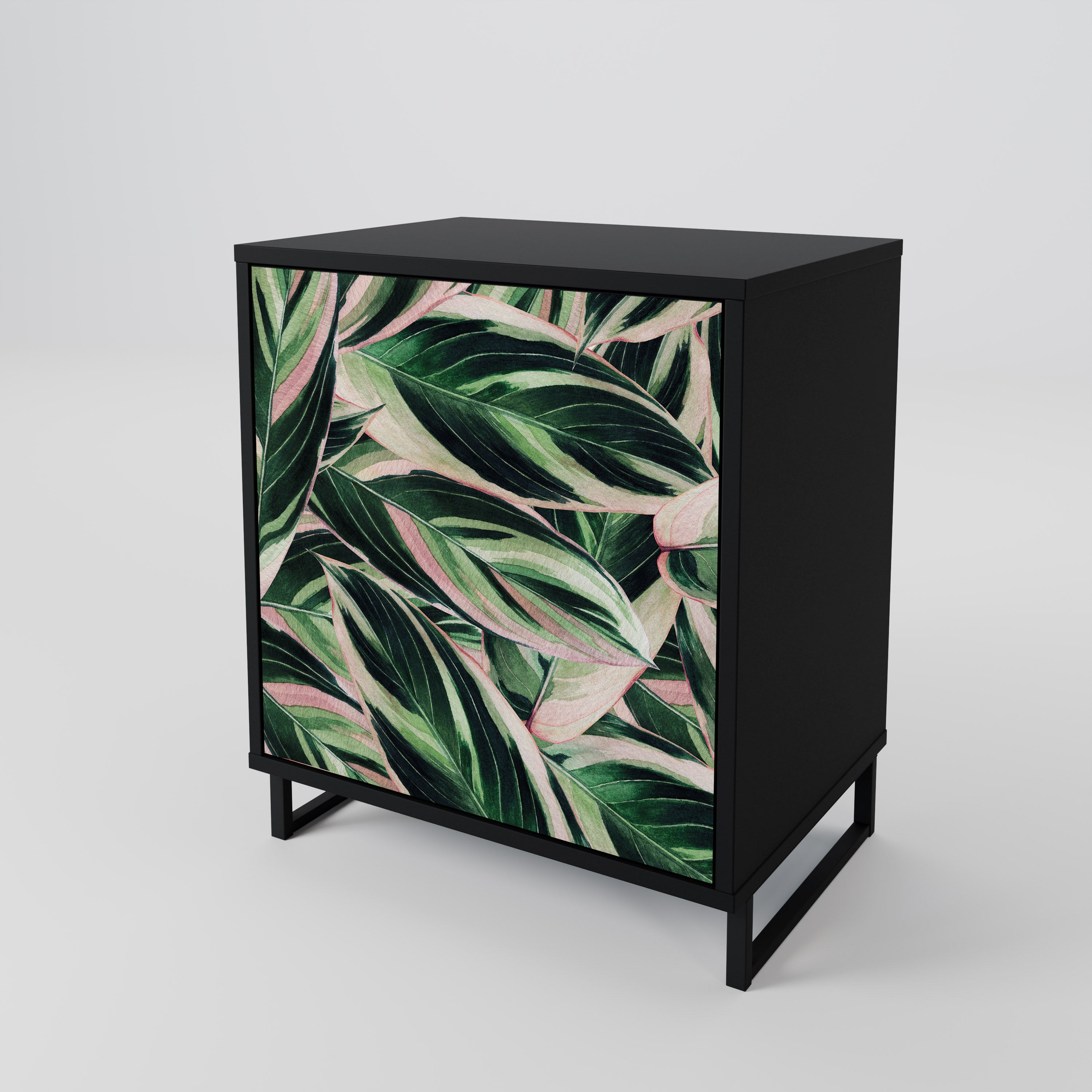 Aparador EERIE STROMANTHE de 1 puerta en acabado negro