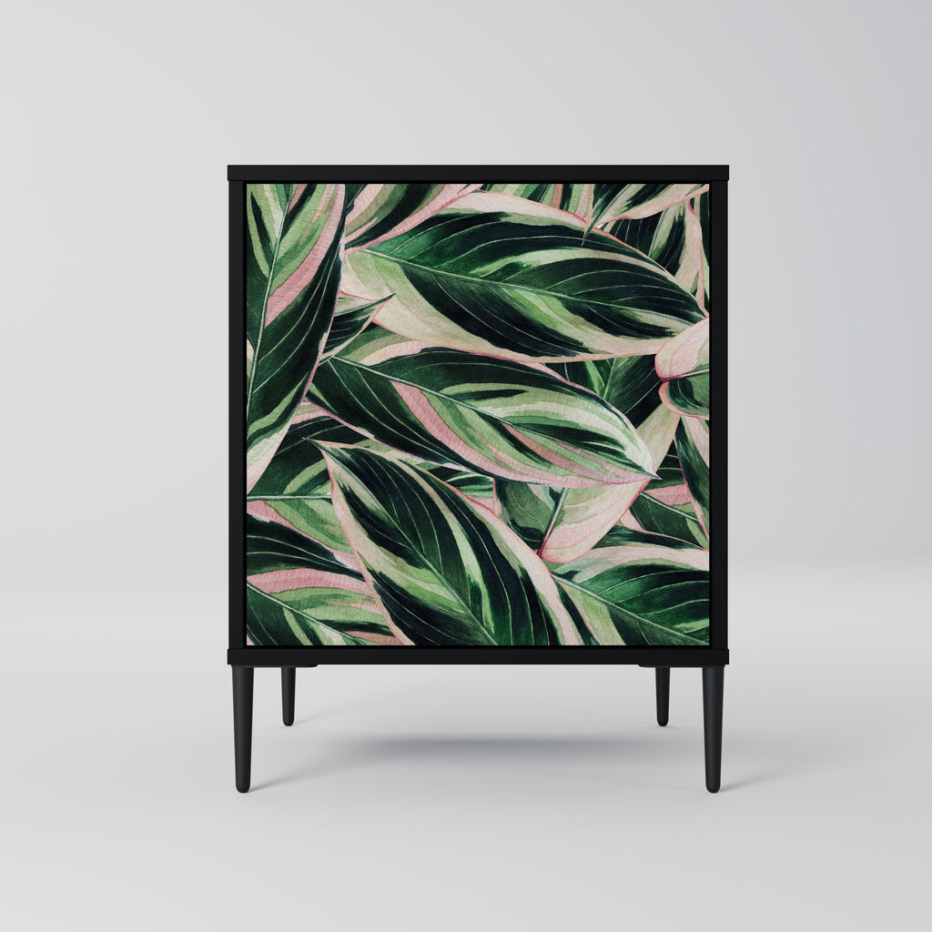 Aparador EERIE STROMANTHE de 1 puerta en acabado negro