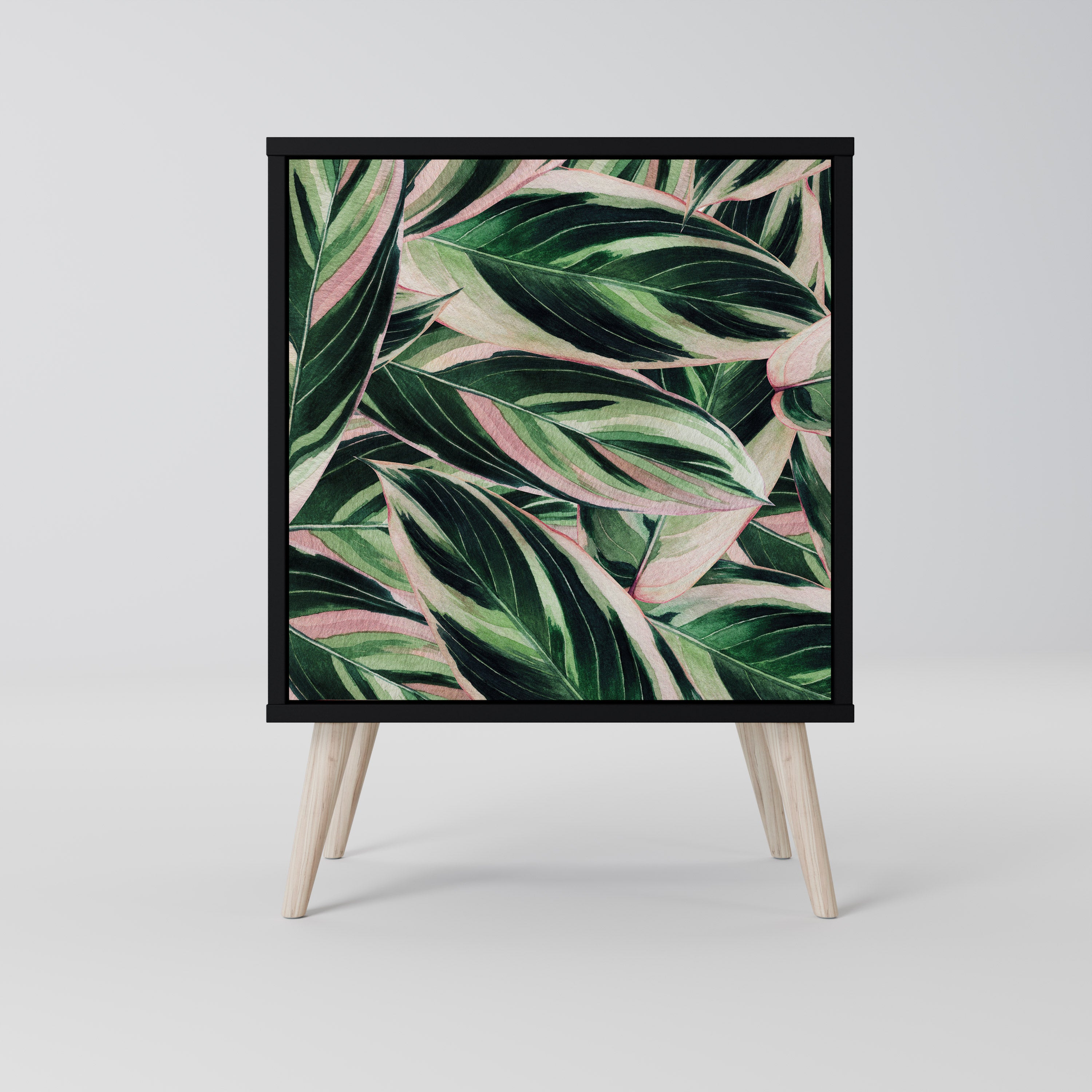 Aparador EERIE STROMANTHE de 1 puerta en acabado negro