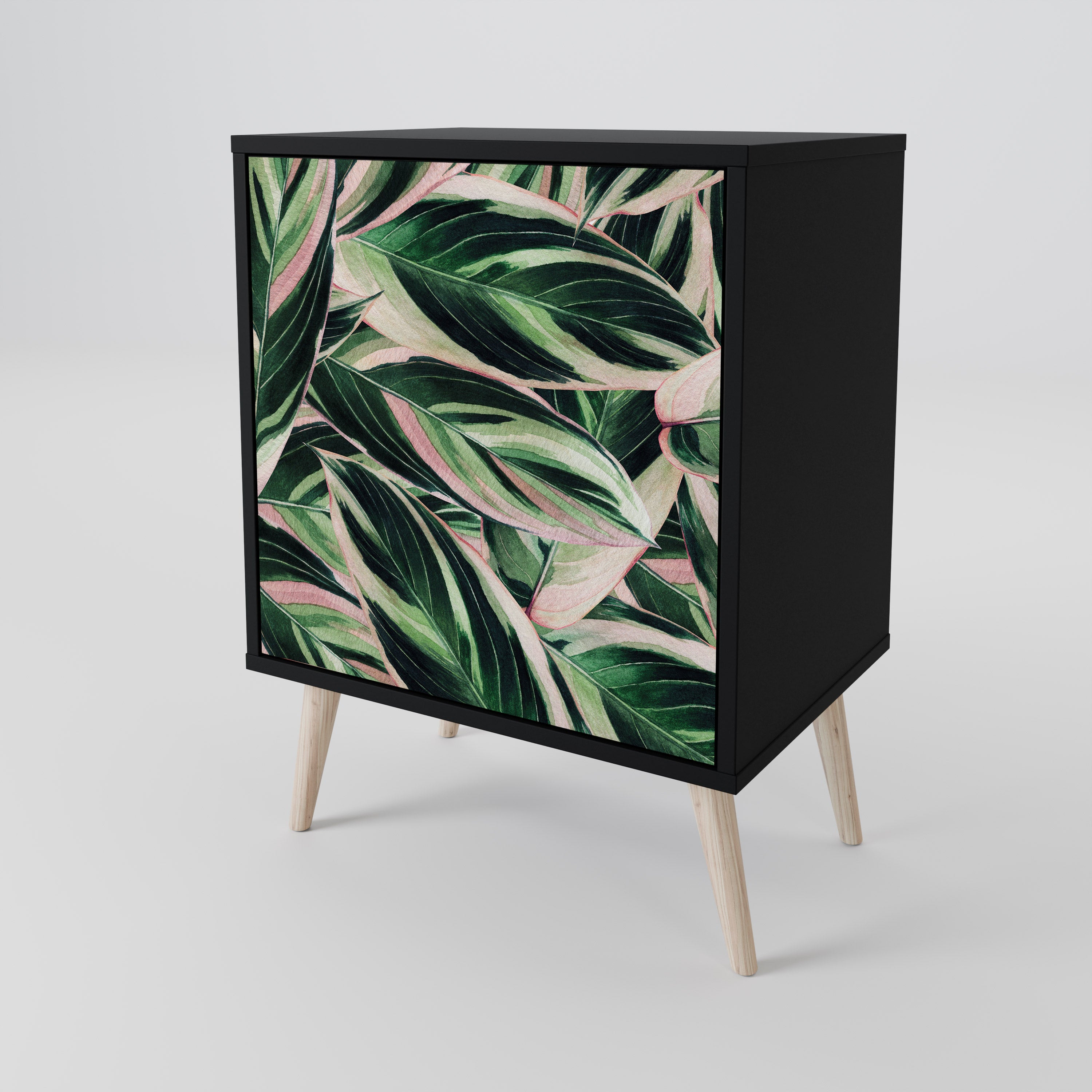 Aparador EERIE STROMANTHE de 1 puerta en acabado negro