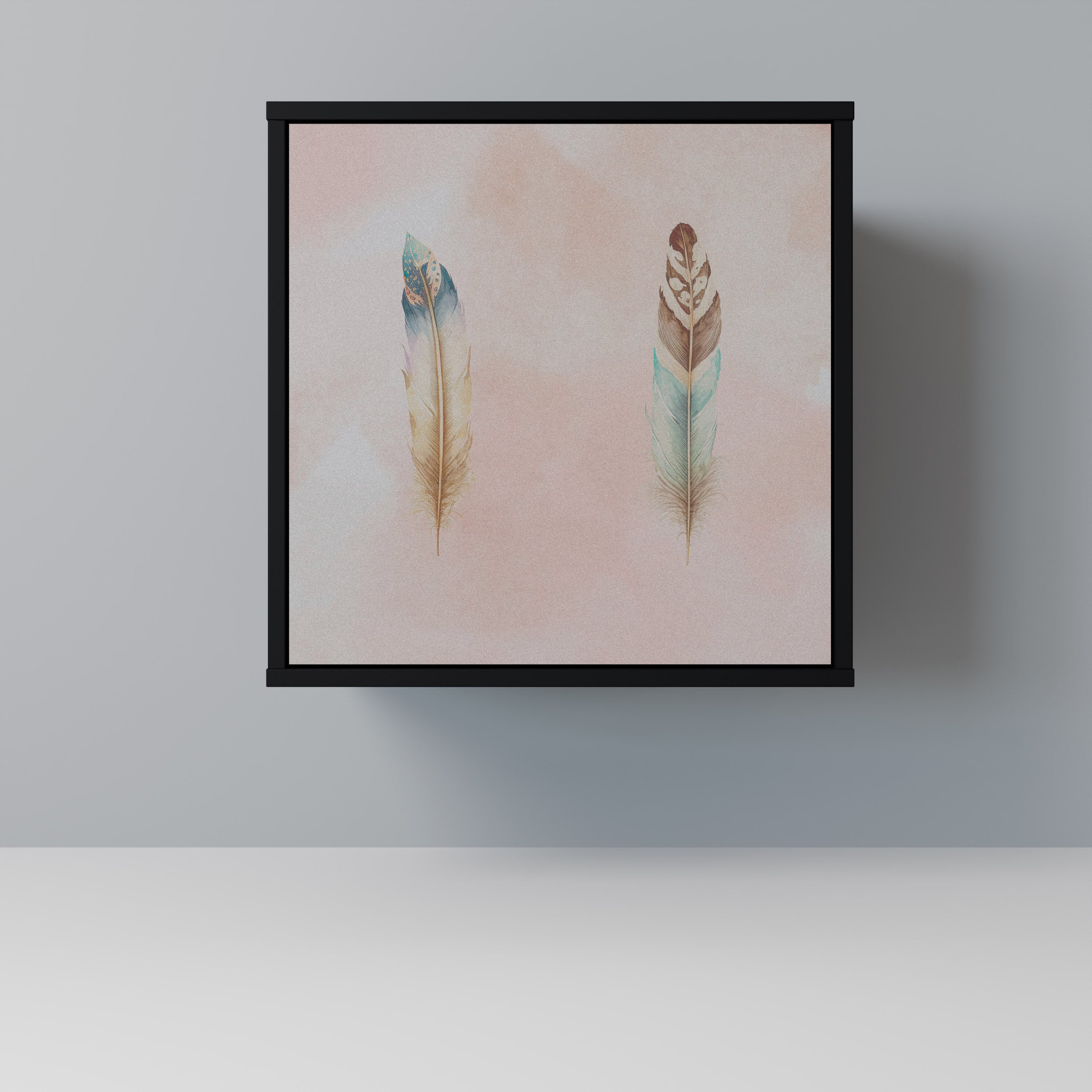 Aparador DELIQUESCE de 1 puerta en acabado negro