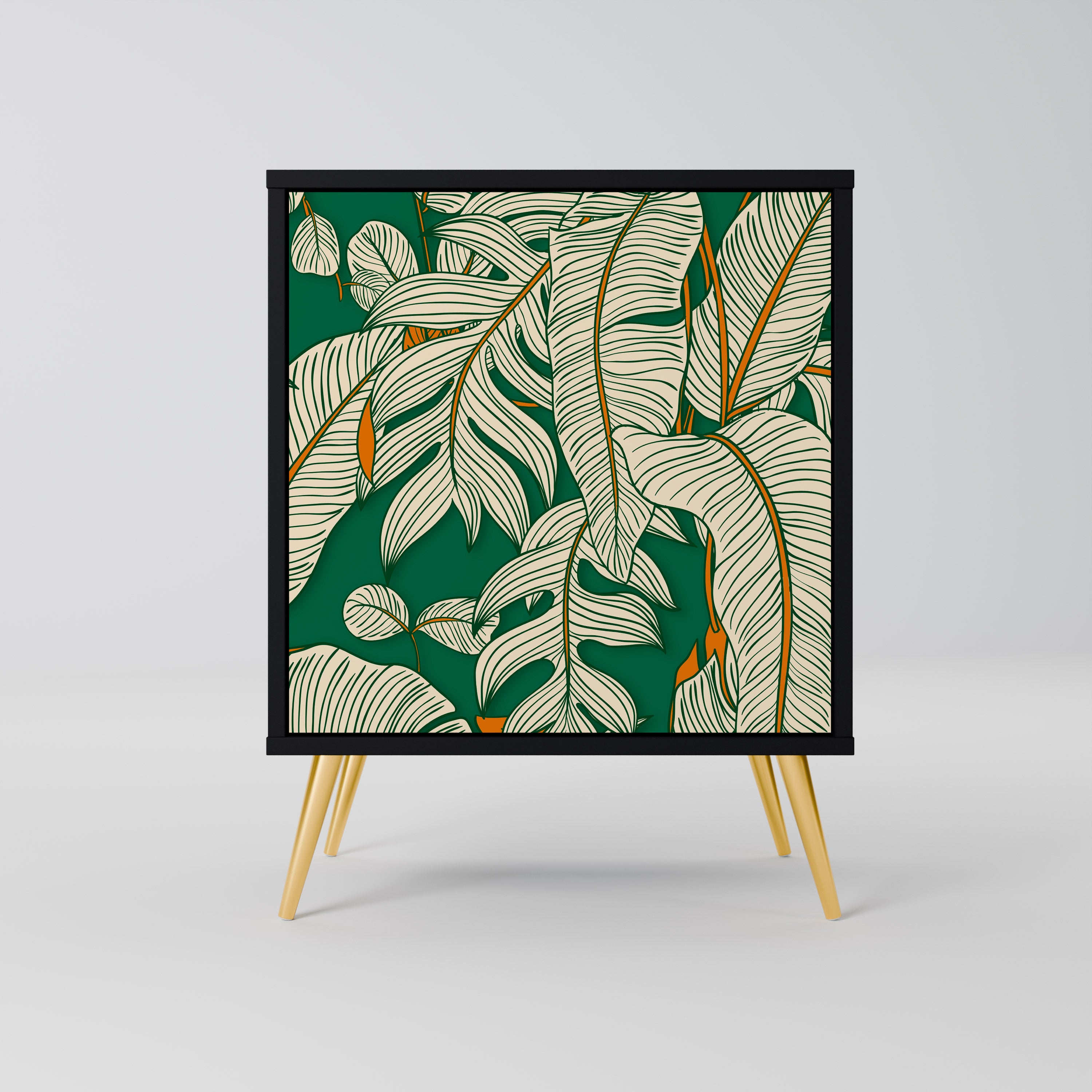 Aparador VERDANT PLEASURES de 1 puerta en acabado negro