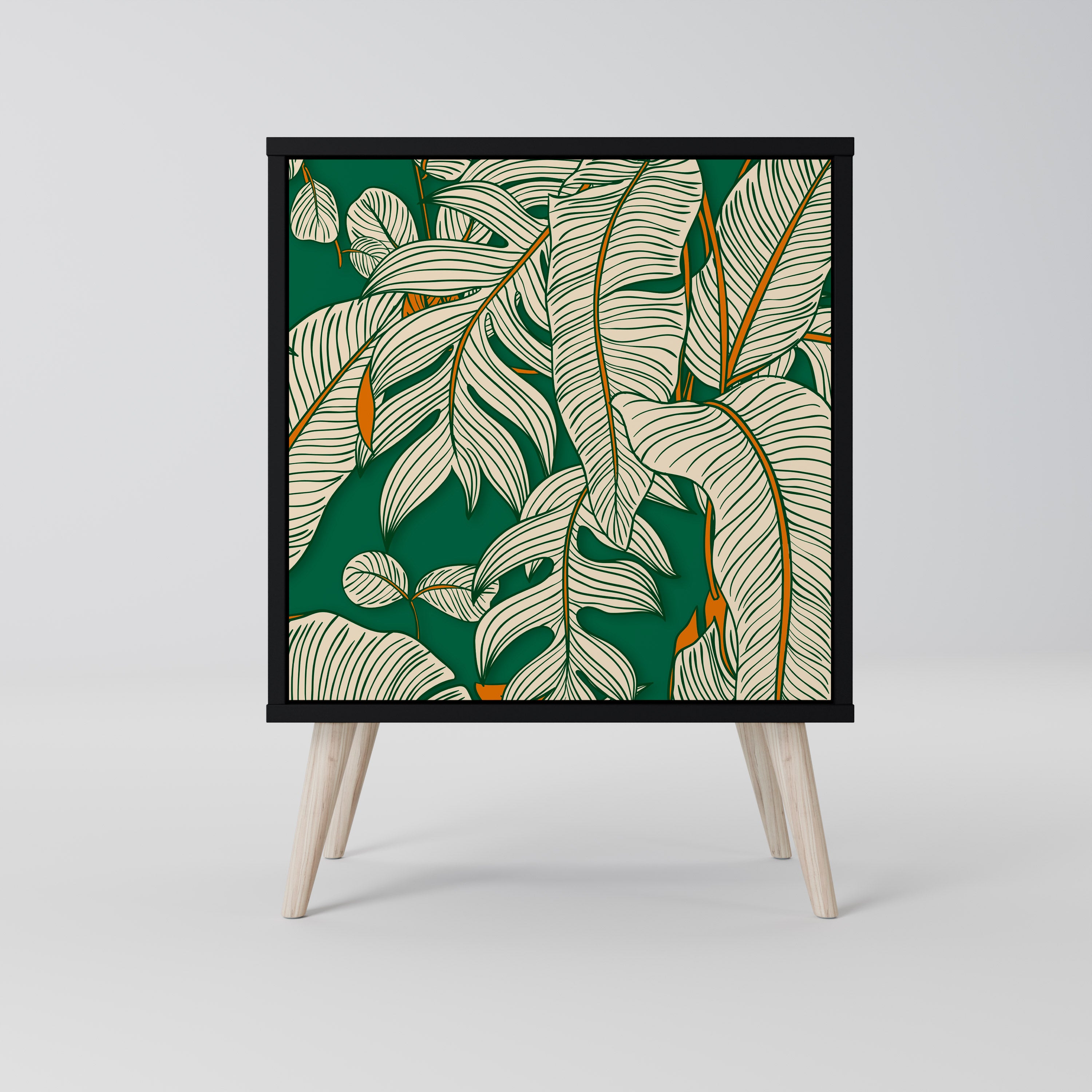 Aparador VERDANT PLEASURES de 1 puerta en acabado negro