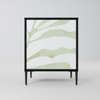 BOTANICAL SPARK 1-Door Sideboard in Black Finish