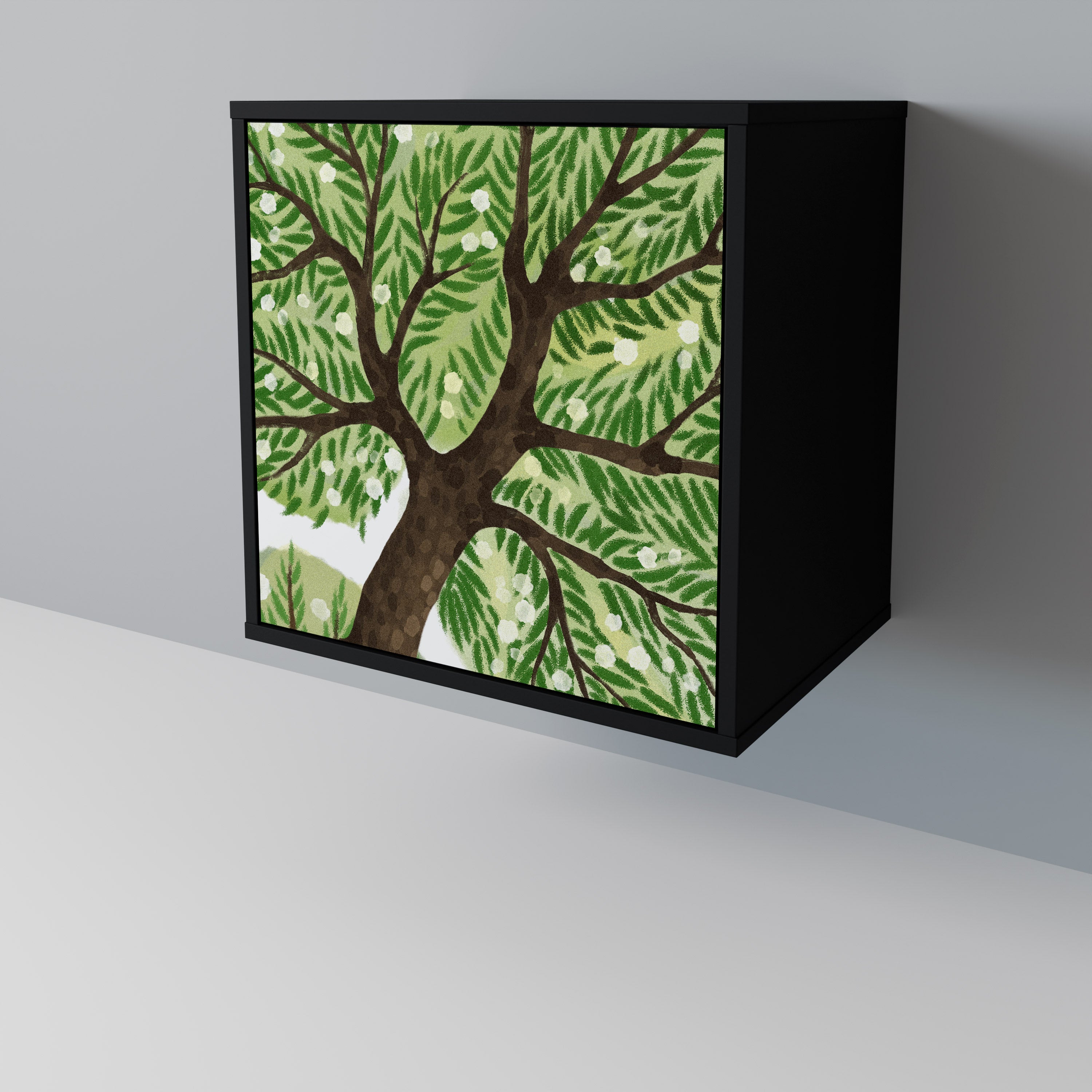 Aparador WILDERNESS DASH de 1 puerta en acabado negro