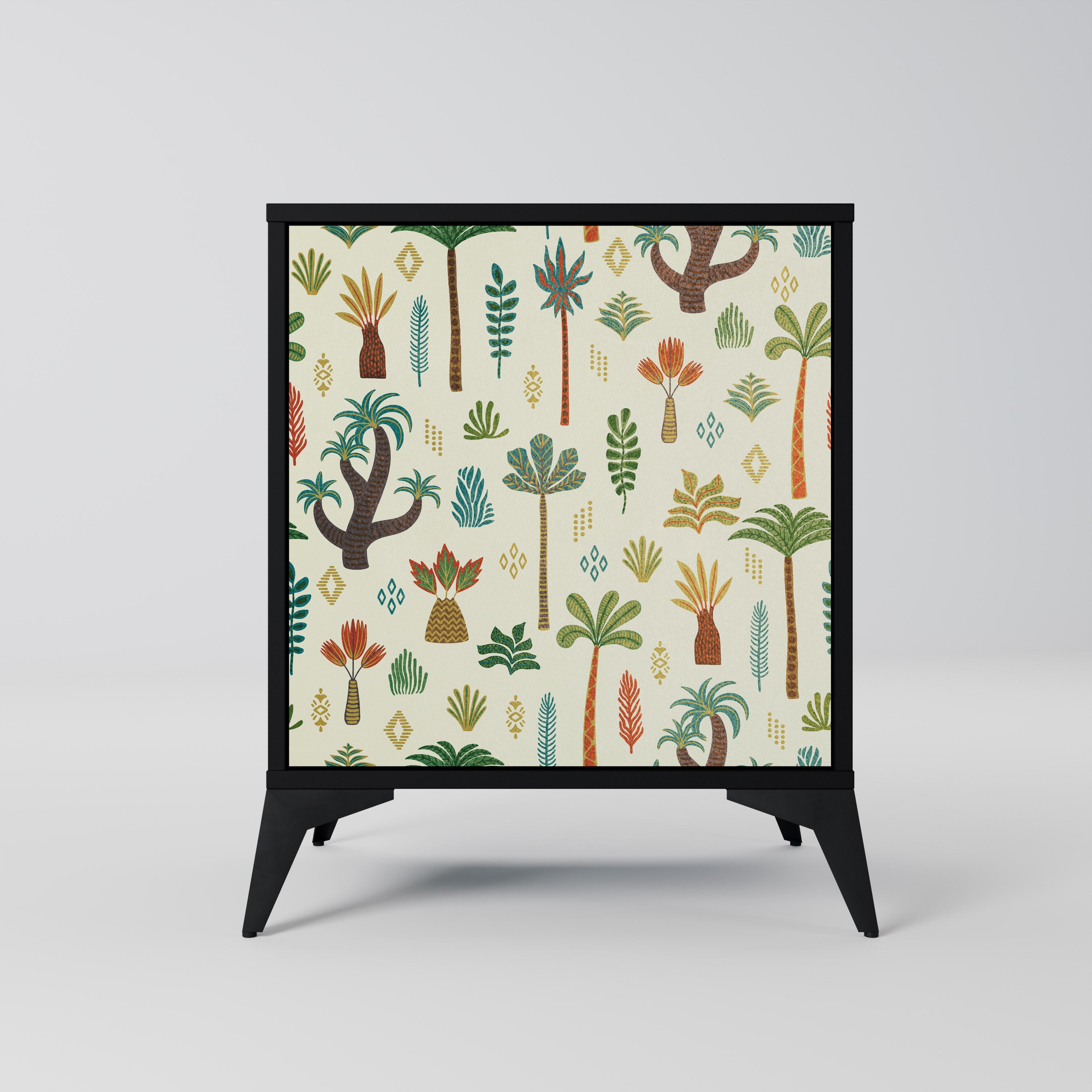 Aparador PALM SPRING de 1 puerta en acabado negro