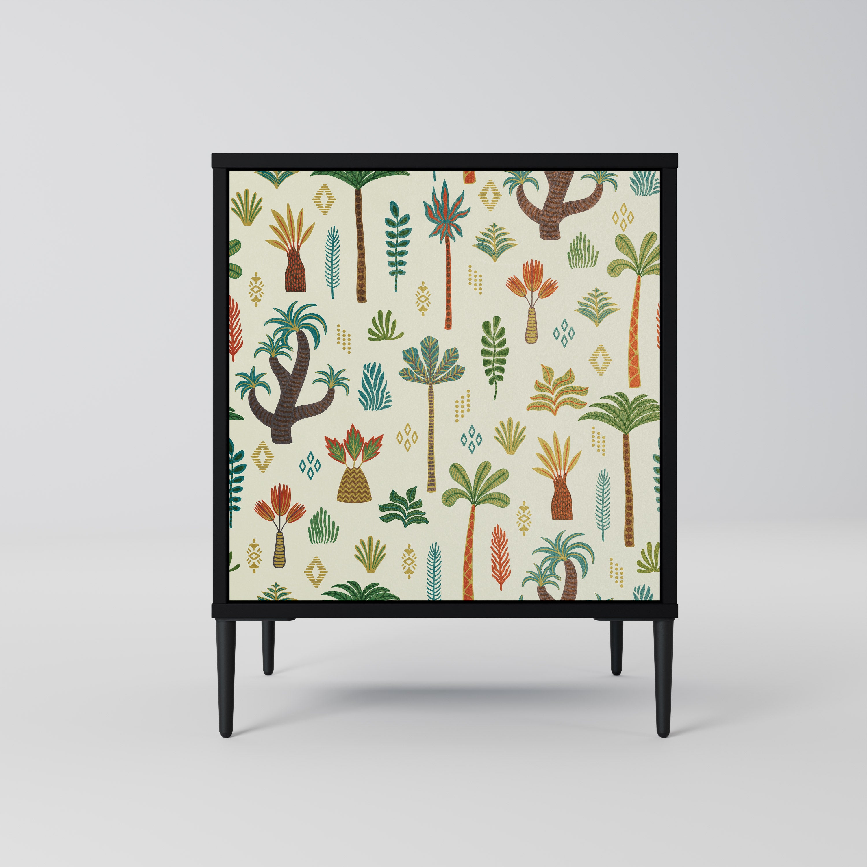 Aparador PALM SPRING de 1 puerta en acabado negro