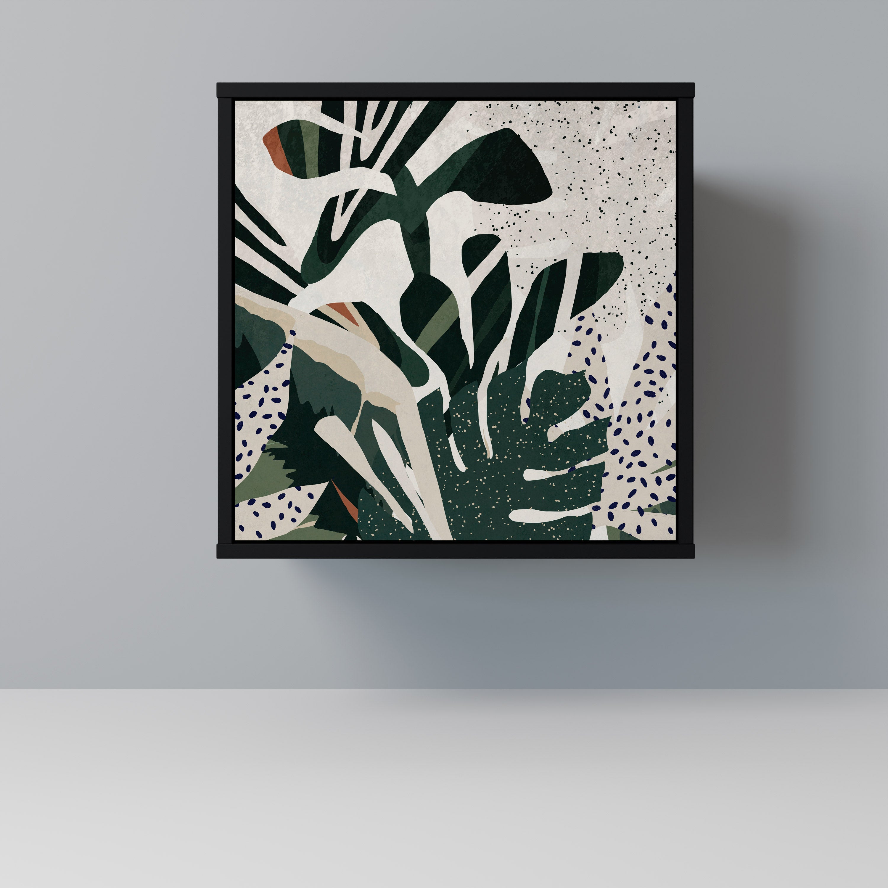 Aparador VERDURE FORMATION de 1 puerta en acabado negro