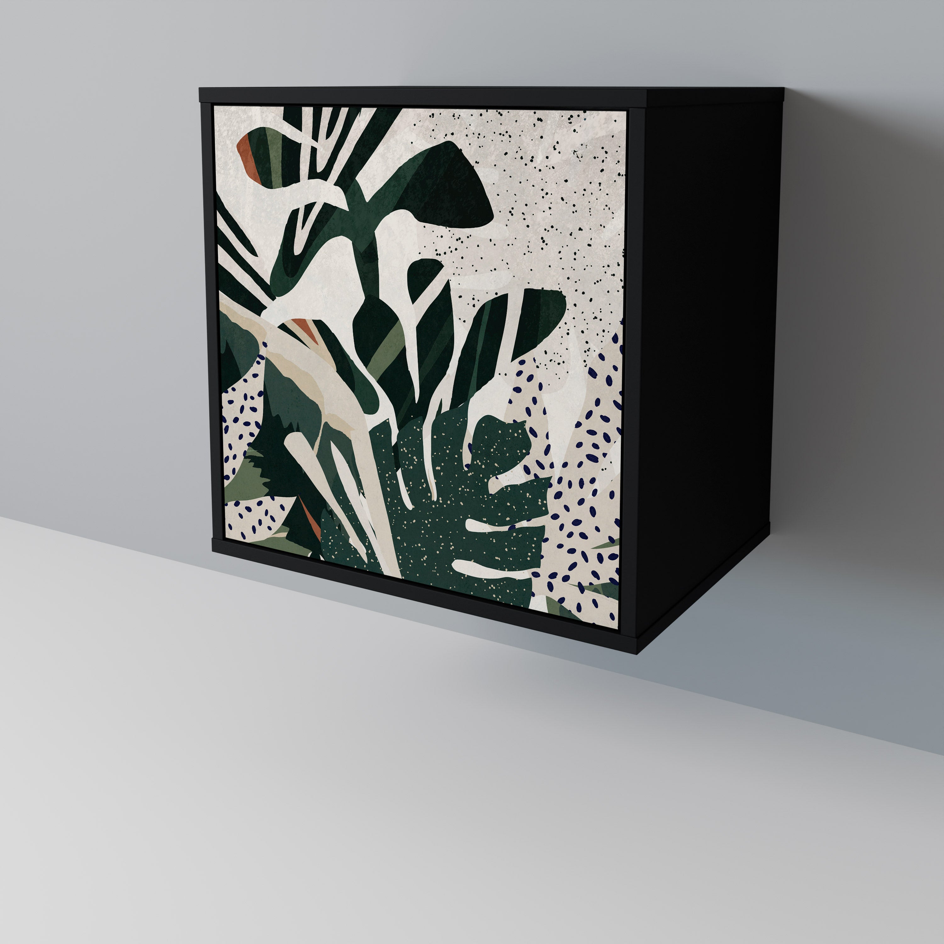 Aparador VERDURE FORMATION de 1 puerta en acabado negro