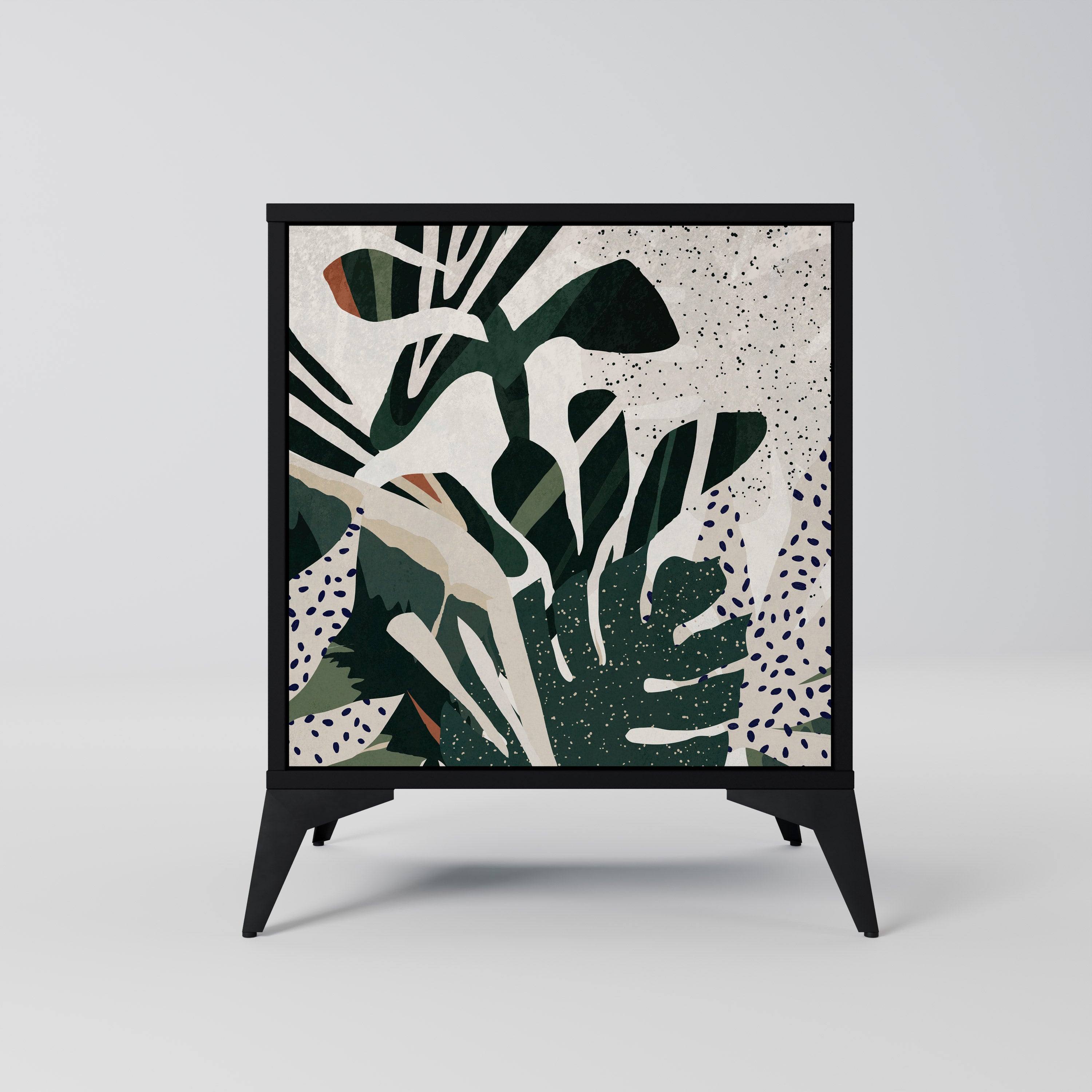 Aparador VERDURE FORMATION de 1 puerta en acabado negro