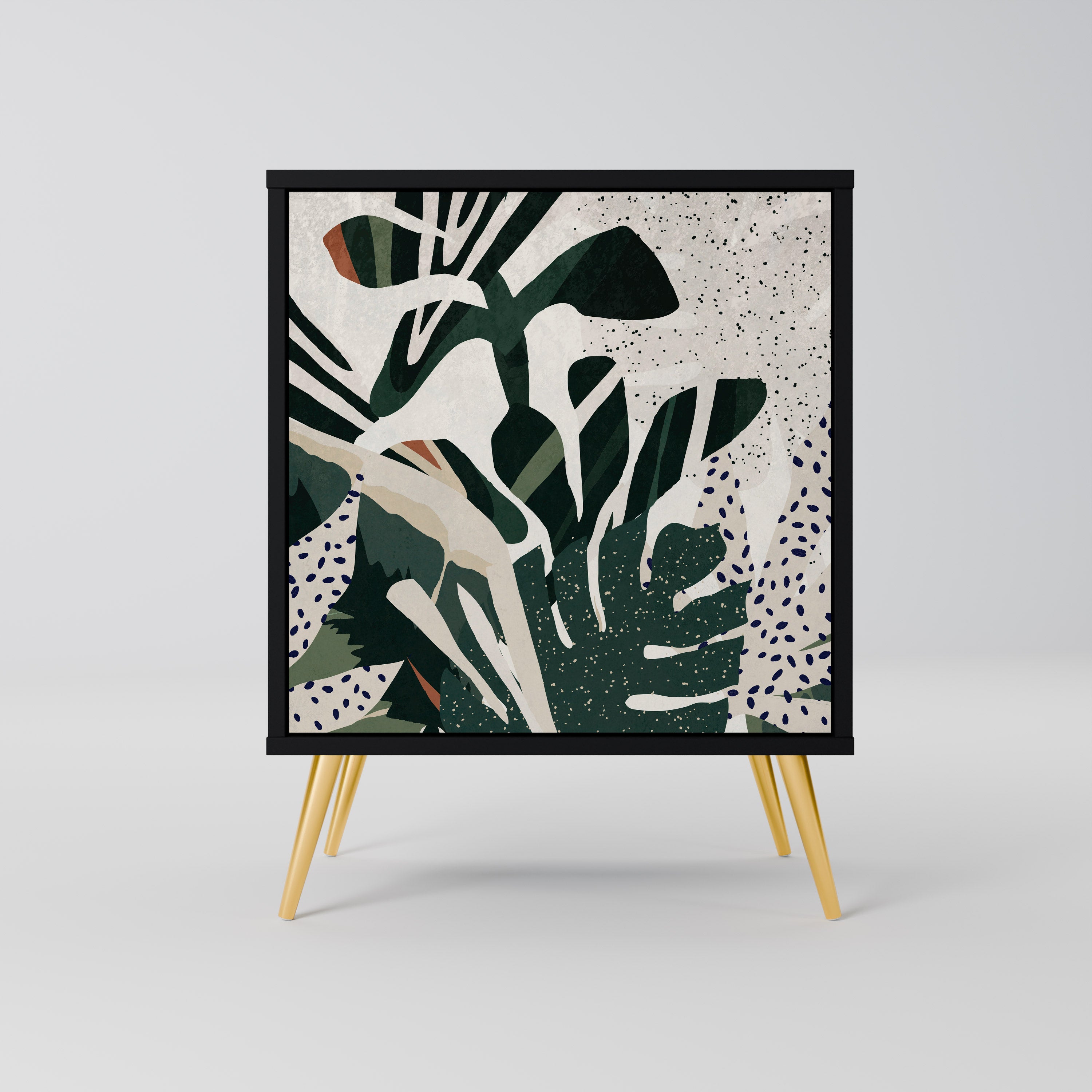 Aparador VERDURE FORMATION de 1 puerta en acabado negro