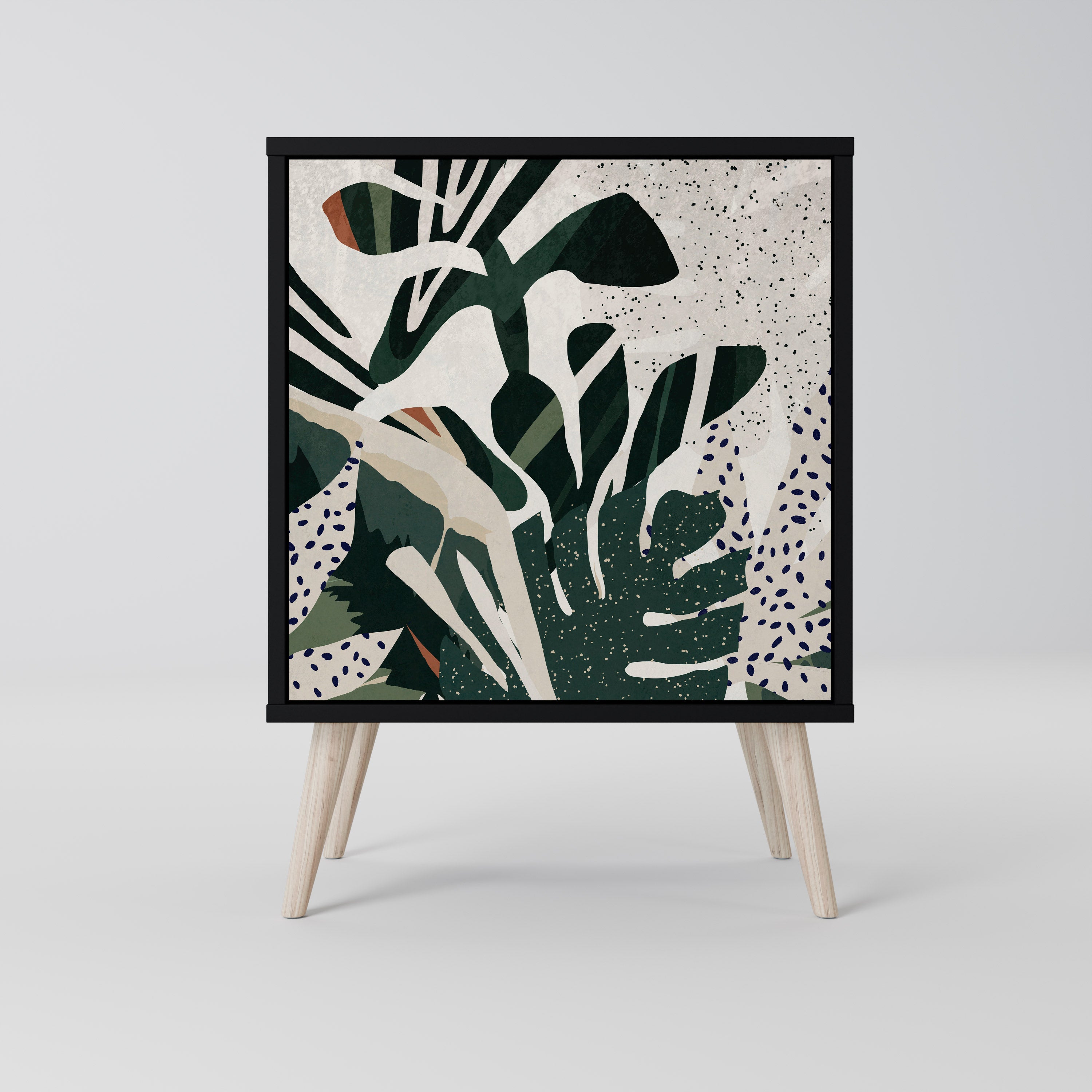 Aparador VERDURE FORMATION de 1 puerta en acabado negro