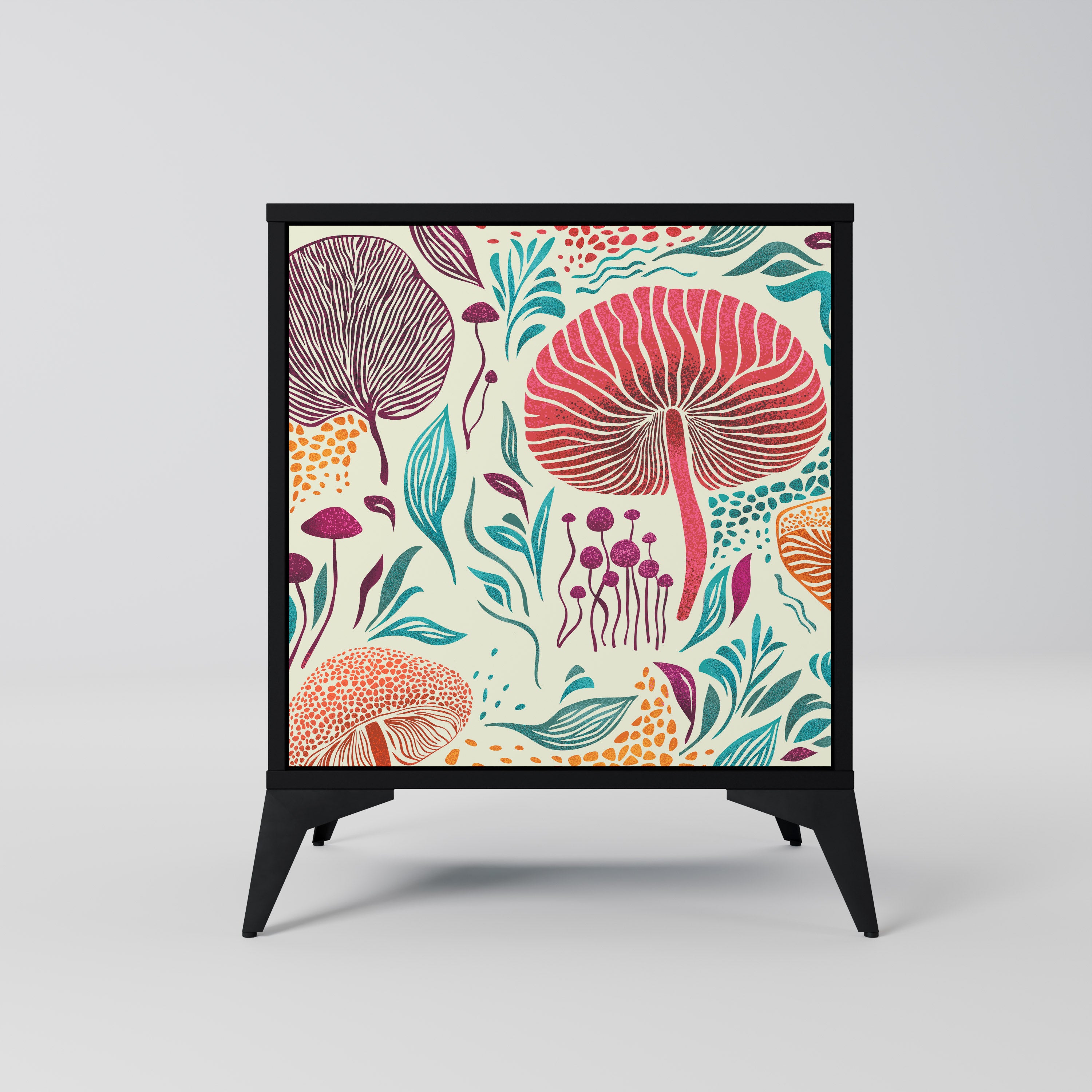 Aparador FUNGUS FANTASY de 1 puerta en acabado negro