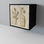SAND SCULPTURES 1-Door Sideboard in Black Finish