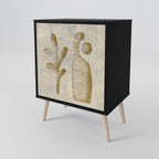 SAND SCULPTURES 1-Door Sideboard in Black Finish