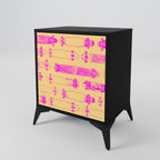 SKATEBOARD ARTISTRY 1-Door Sideboard in Black Finish