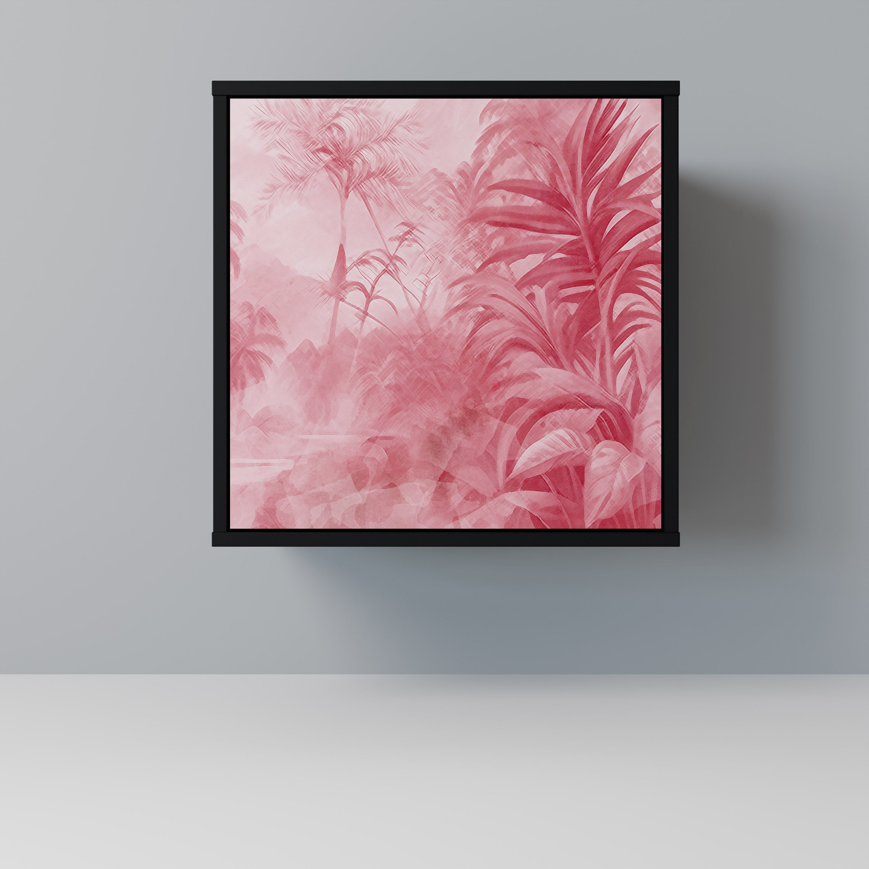 Aparador SWEET TROPICS de 1 puerta en acabado negro