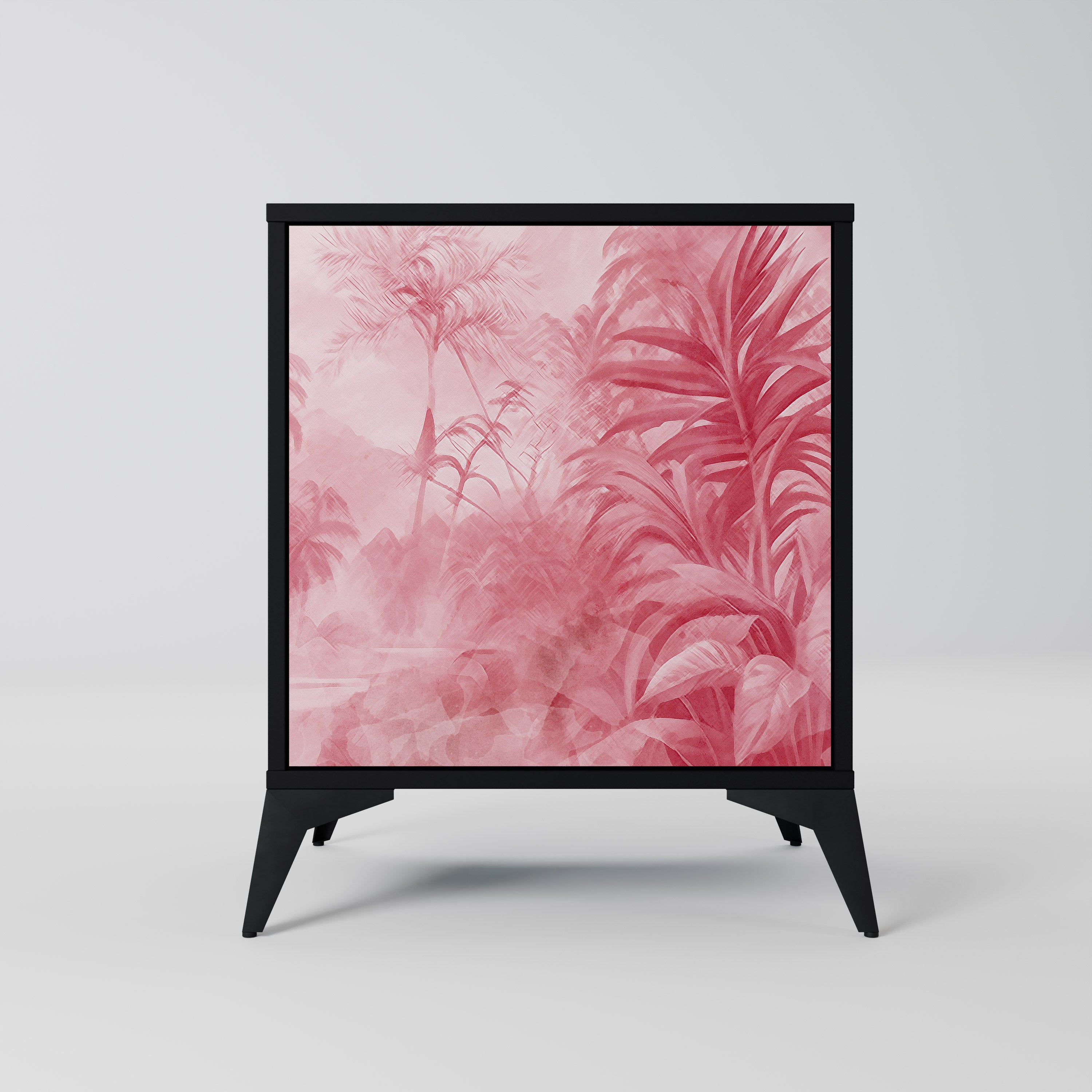 Aparador SWEET TROPICS de 1 puerta en acabado negro