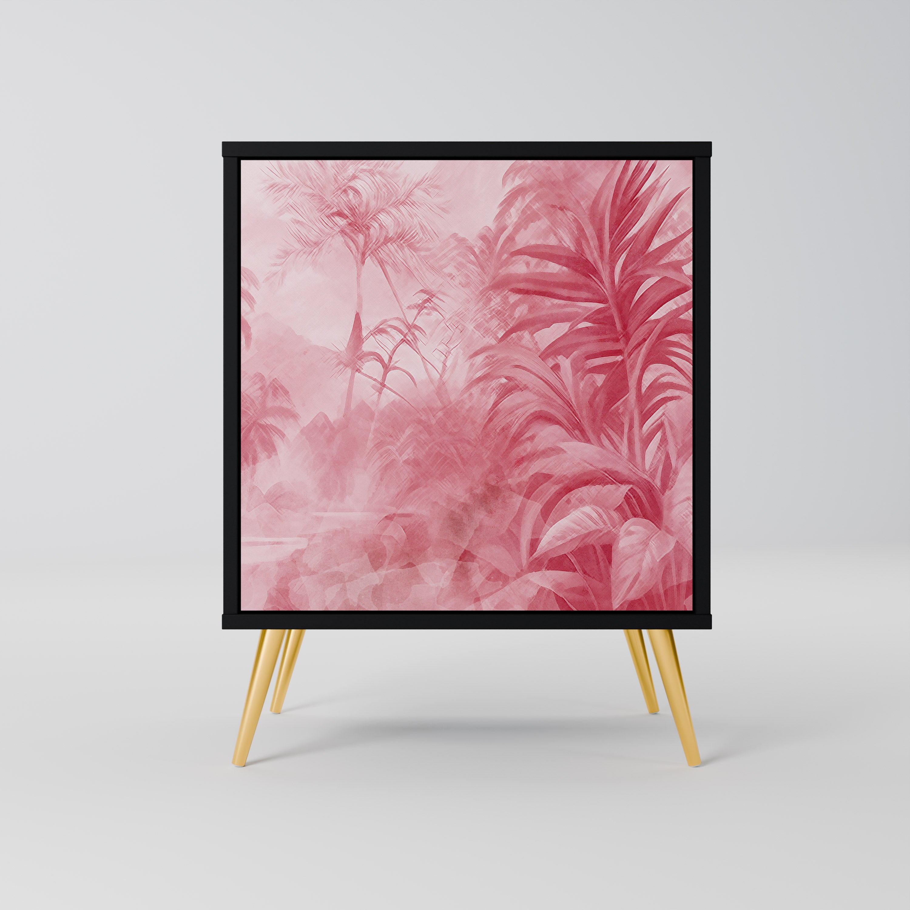 Aparador SWEET TROPICS de 1 puerta en acabado negro