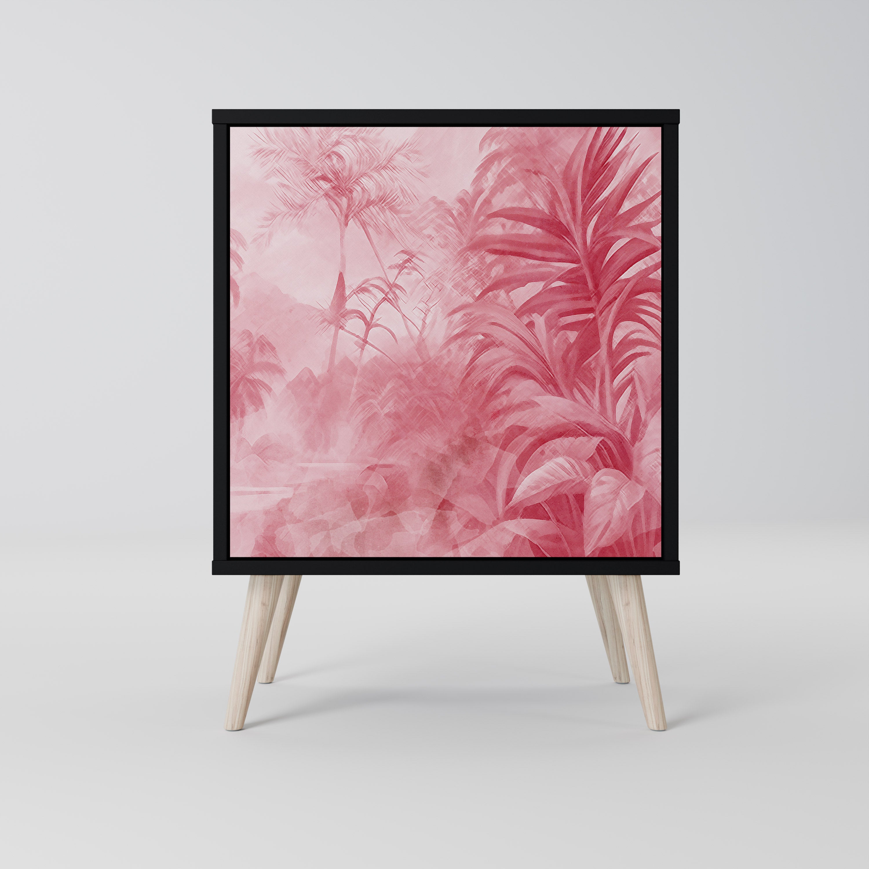 Aparador SWEET TROPICS de 1 puerta en acabado negro