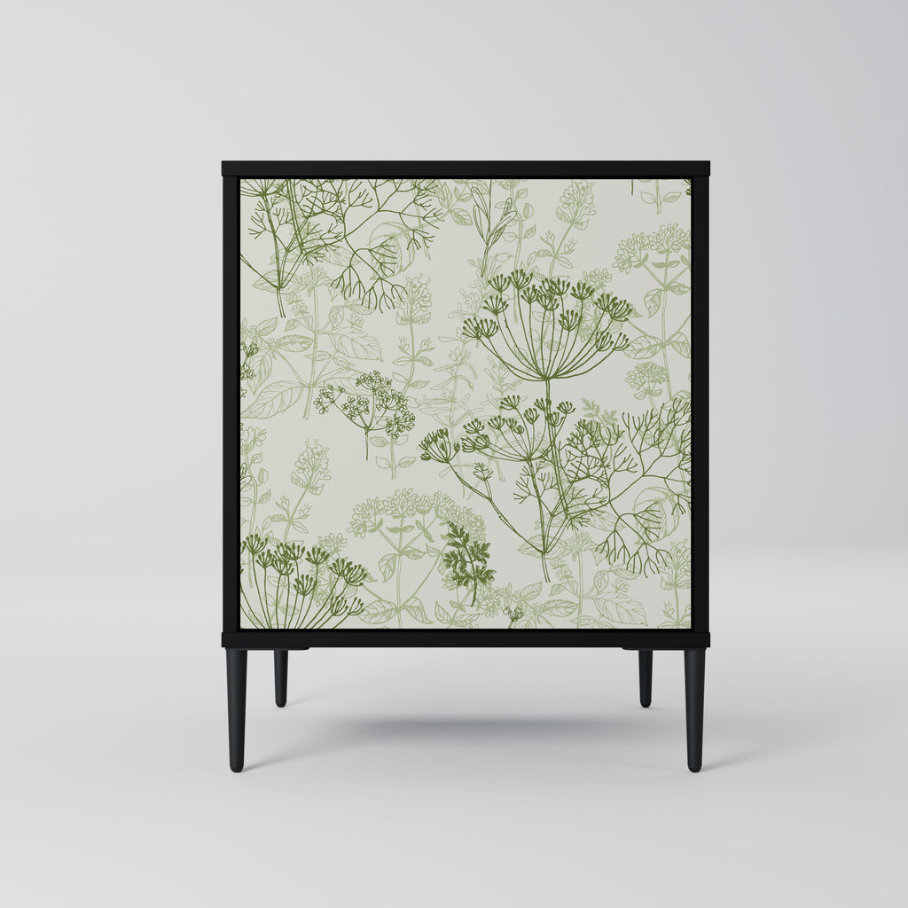 Aparador FENNEL BALDACHIN de 1 puerta en acabado negro