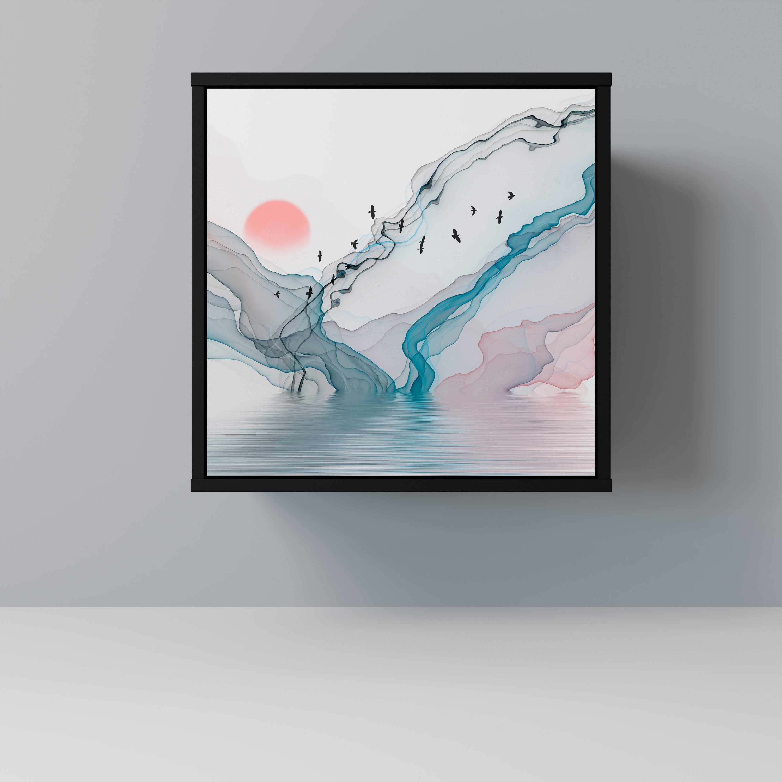 Aparador VELVET CROSSING de 1 puerta en acabado negro