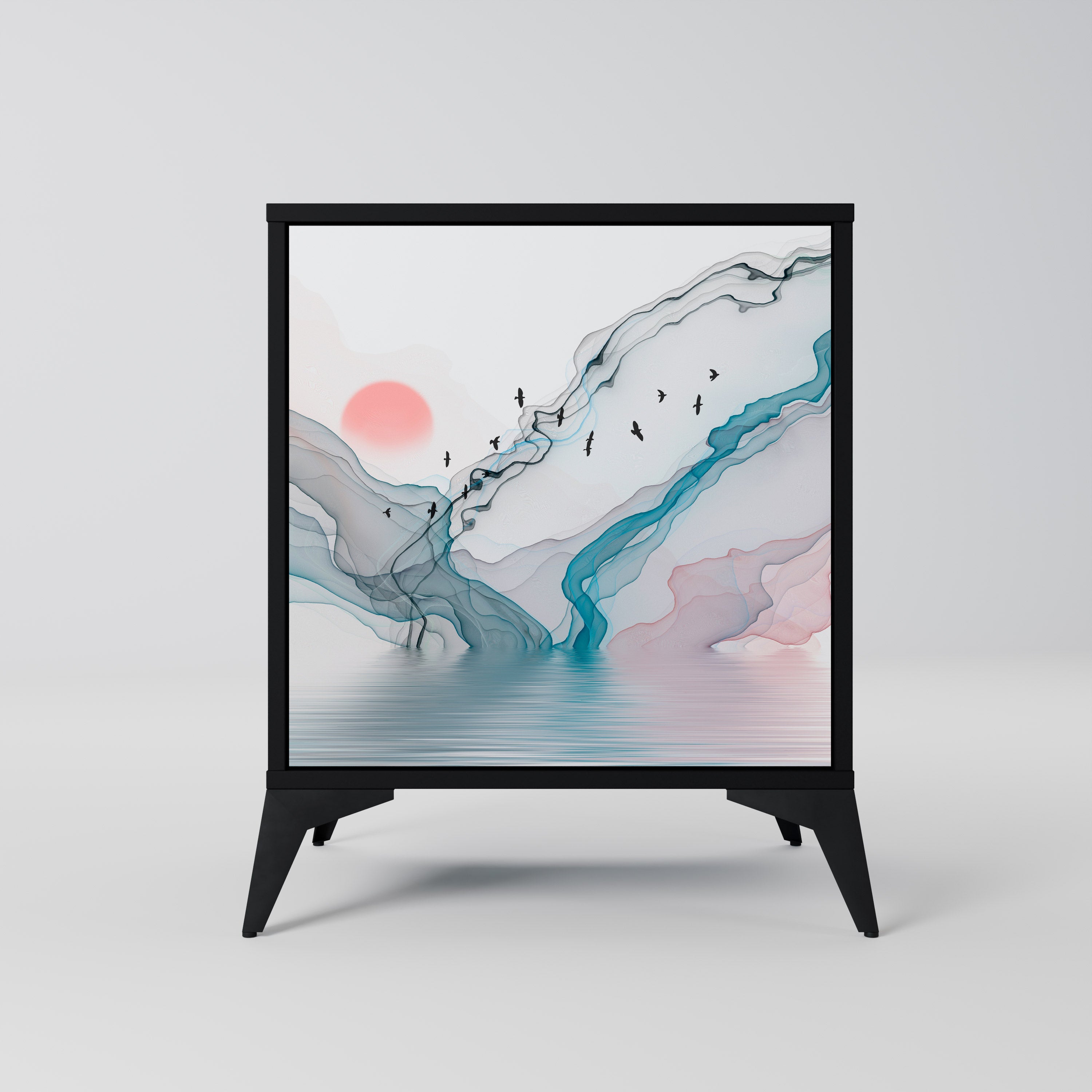 Aparador VELVET CROSSING de 1 puerta en acabado negro