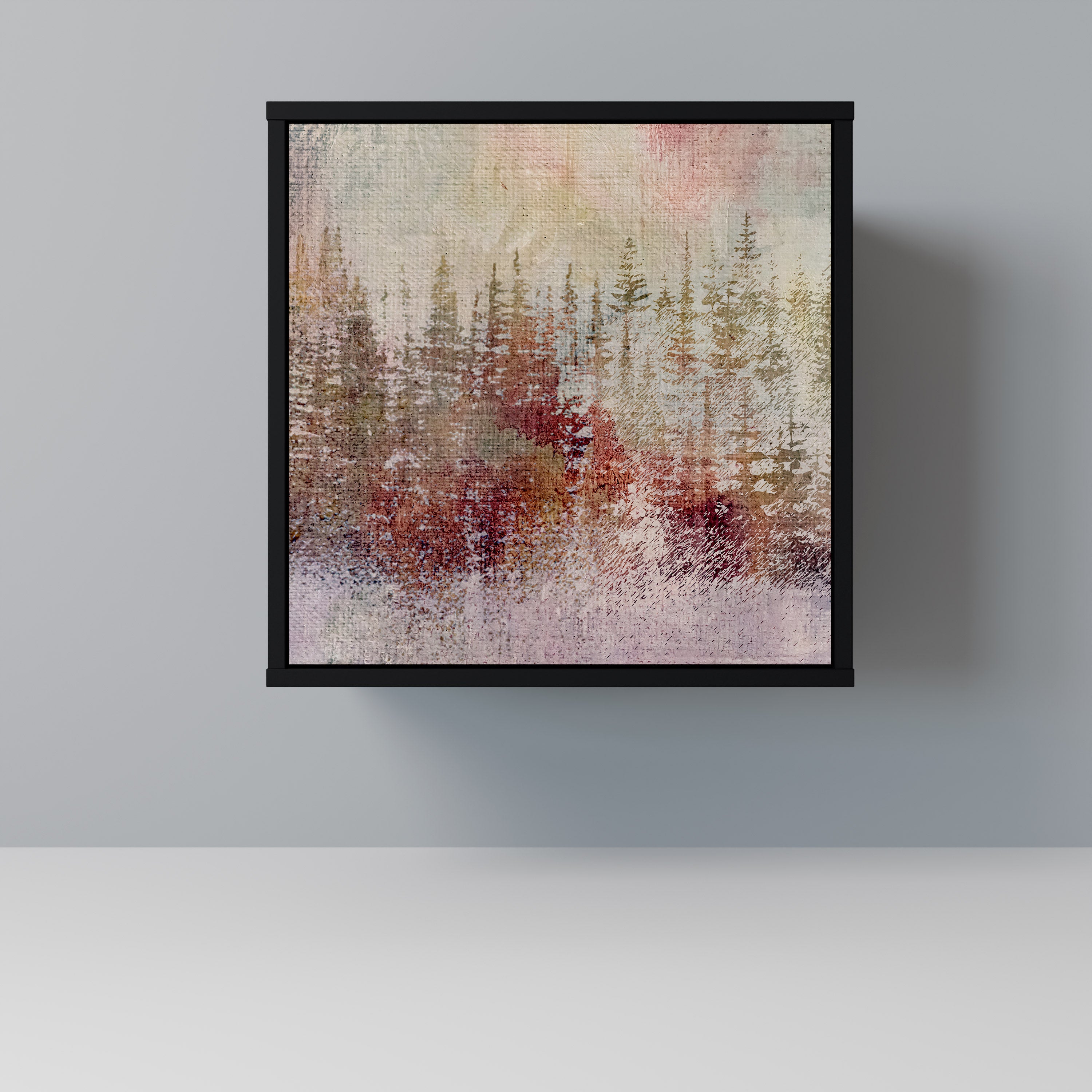 Aparador VEILED SUMMIT de 1 puerta en acabado negro