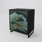 ROYAL GREEN Aparador de 1 Puerta en Acabado Negro