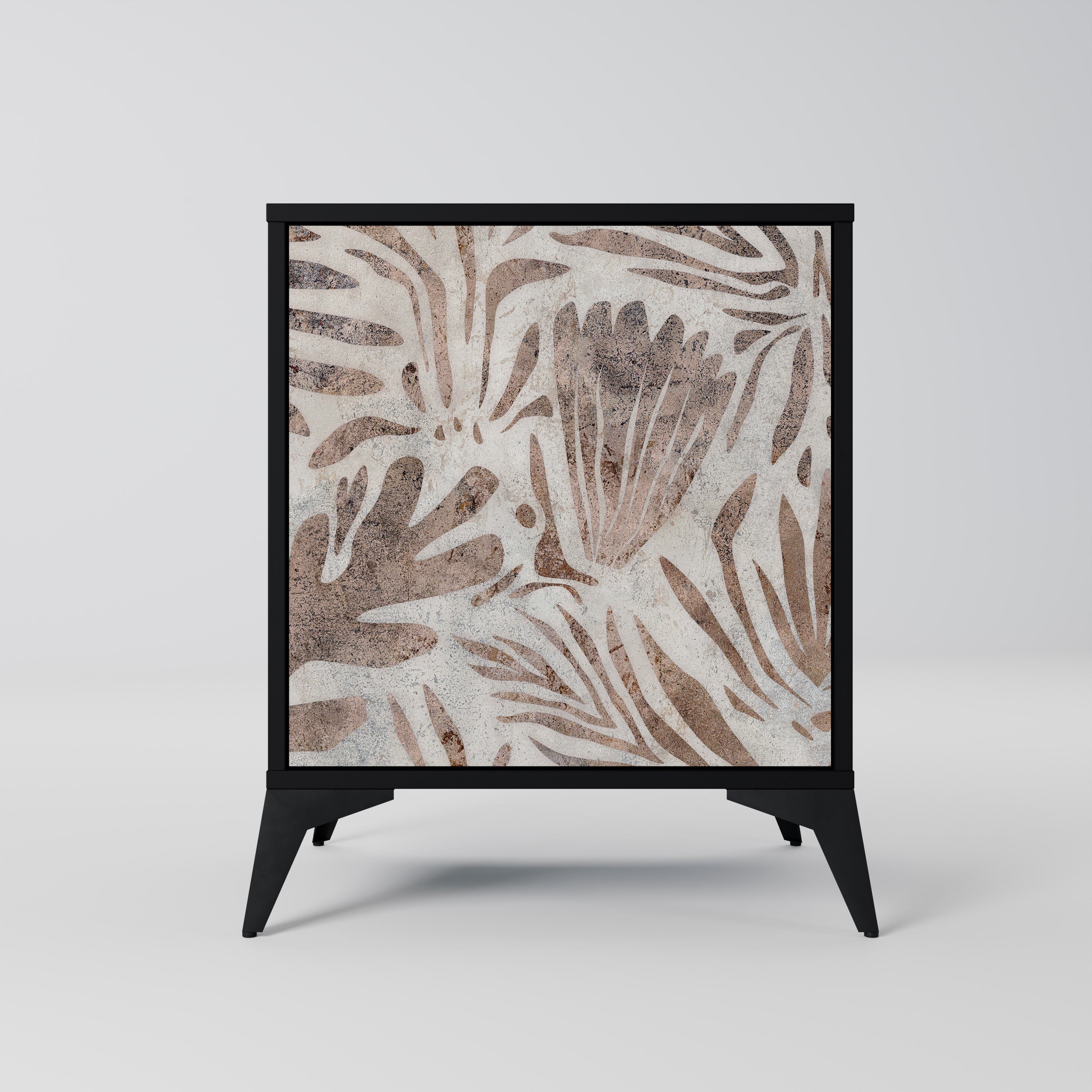 Aparador PASSING TIME de 1 puerta en acabado negro