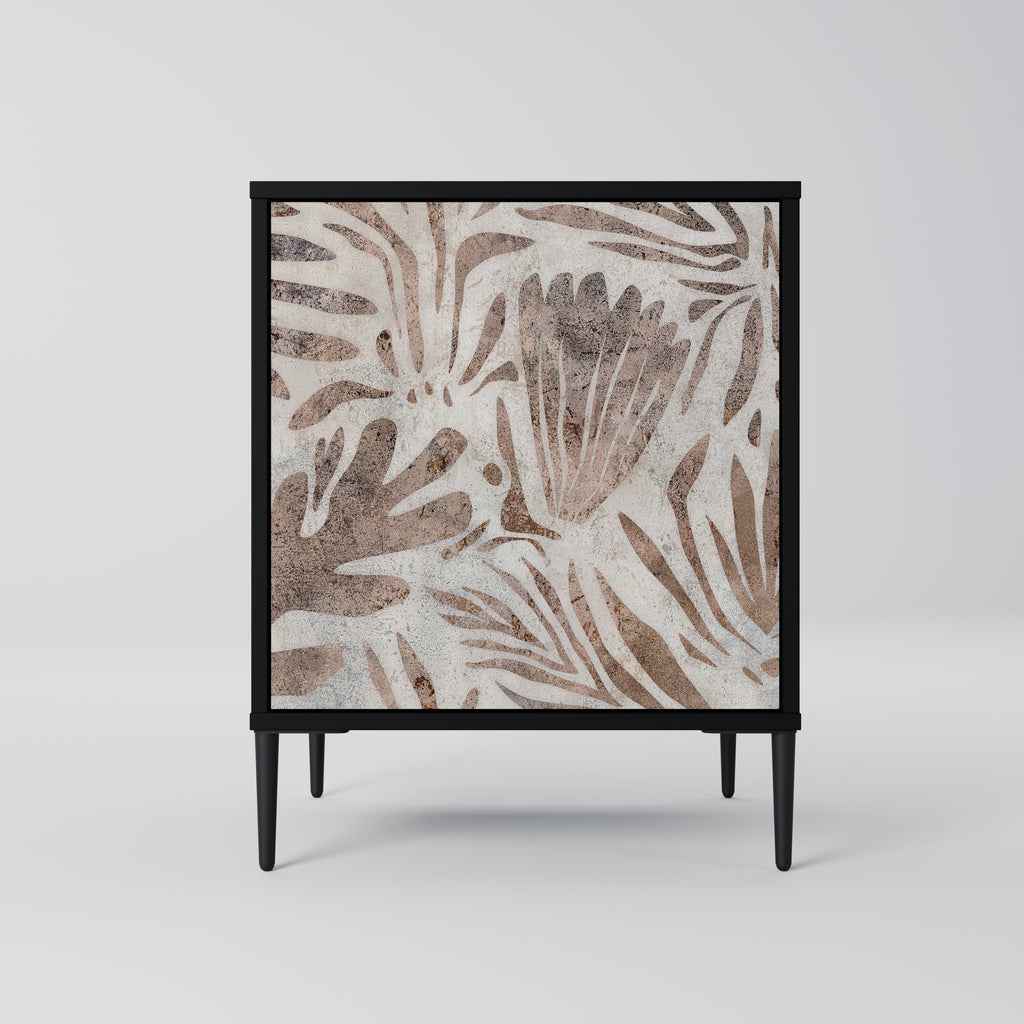 Aparador PASSING TIME de 1 puerta en acabado negro